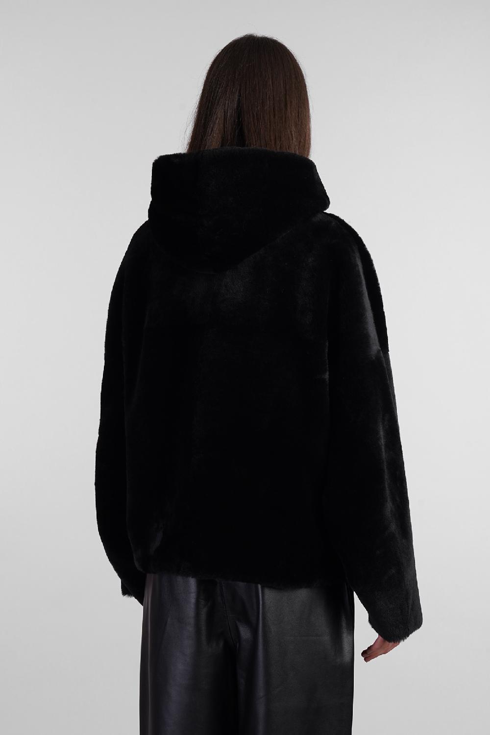 Deliberti Blancha Pelliccia In Pelle Nera Cod. 407904 - Deliberti The Luxury Shopping