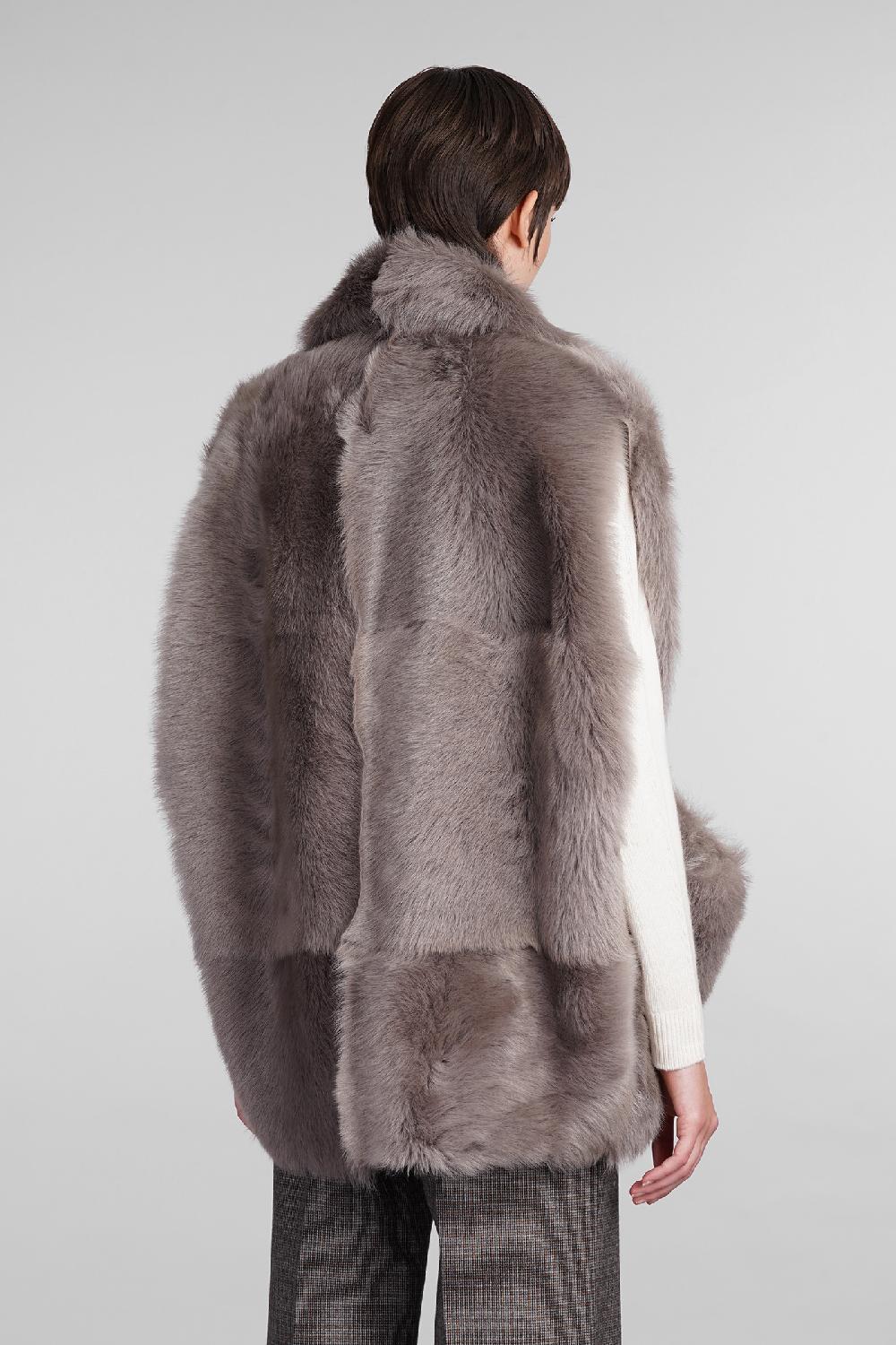 Deliberti Blancha Pelliccia In Pelle Taupe Cod. 407903 - Deliberti The Luxury Shopping