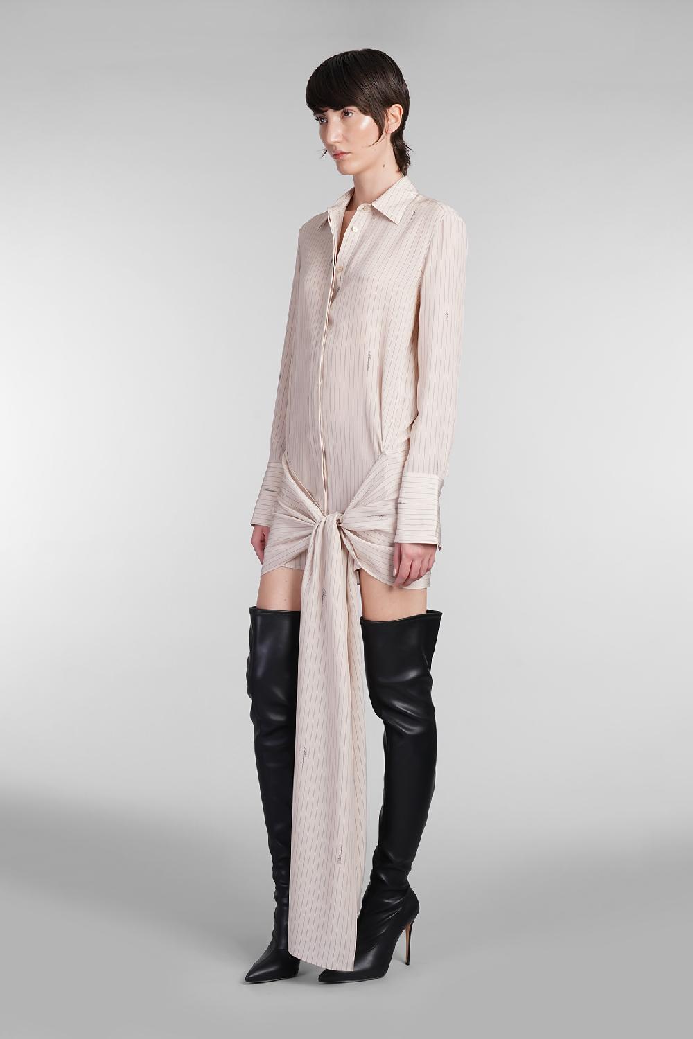 Deliberti Blumarine Abito In Seta Beige Cod. 403547 - Deliberti The Luxury Shopping