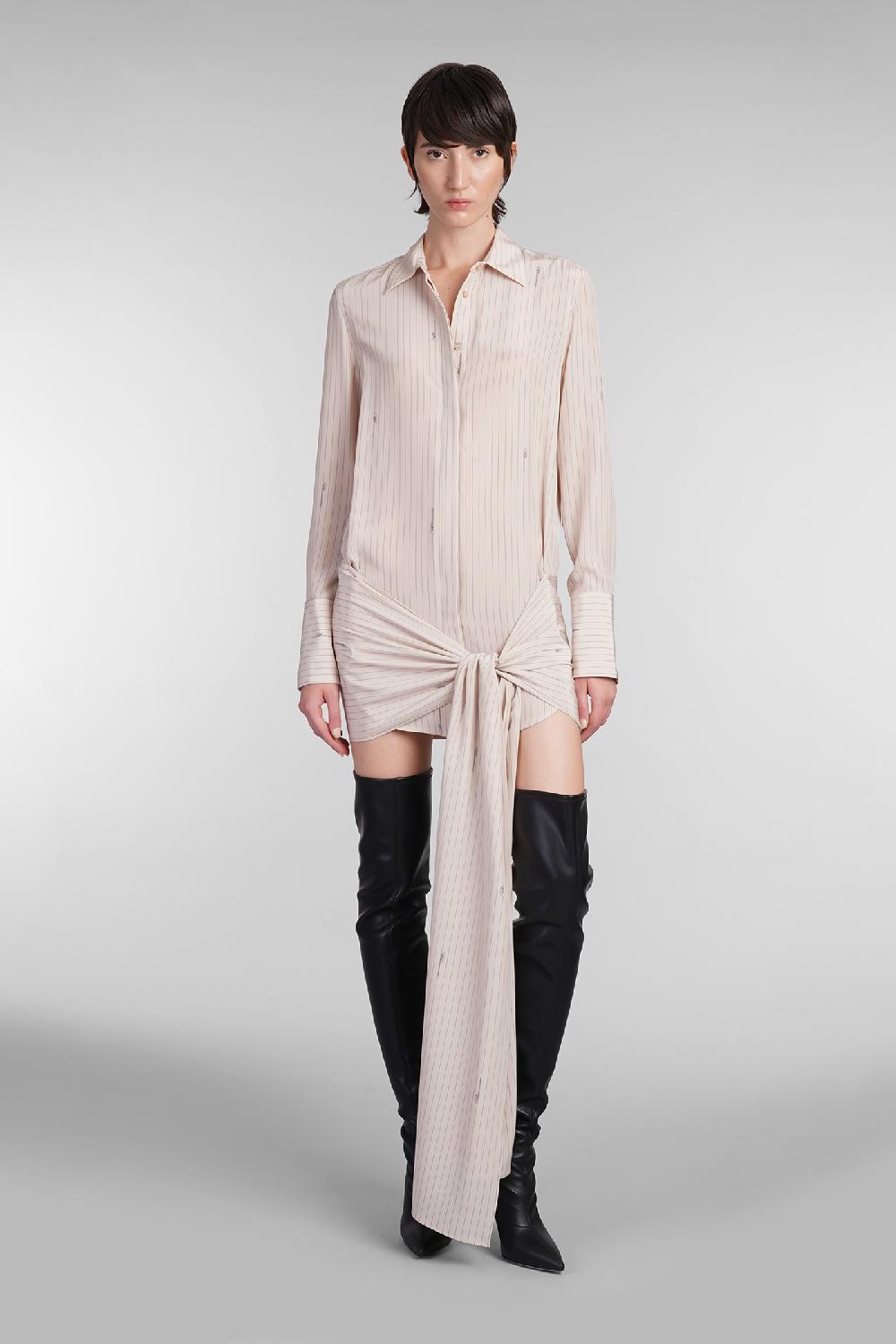 Deliberti Blumarine Abito in seta beige cod. 403547 - Deliberti The Luxury Shopping