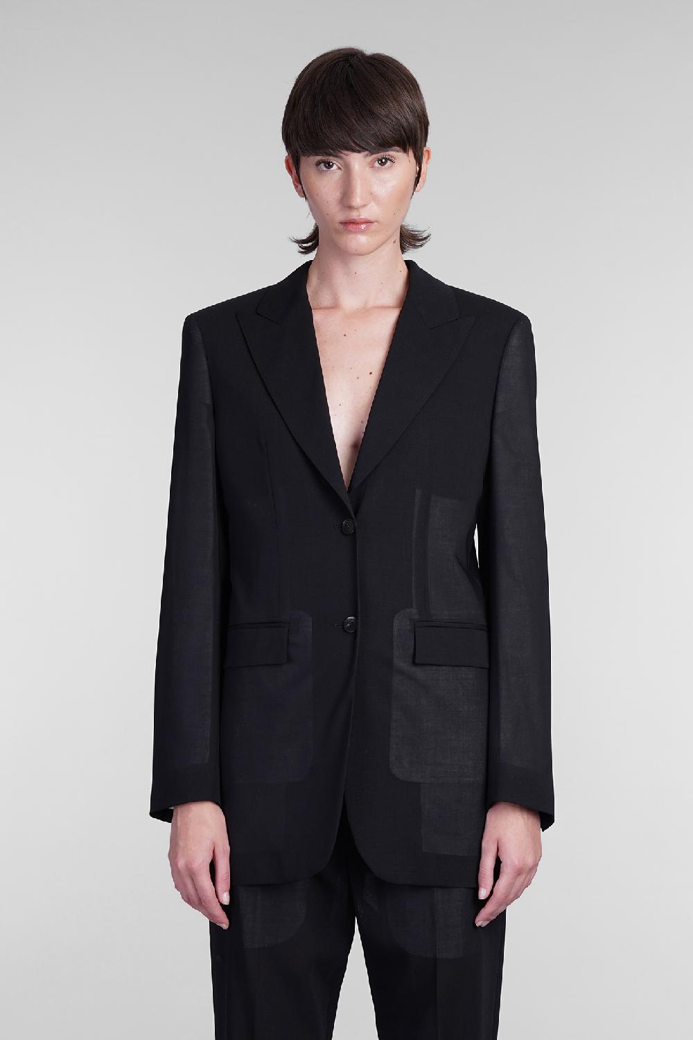 Deliberti Blumarine Blazer in lana nera cod. 405283 - Deliberti The Luxury Shopping