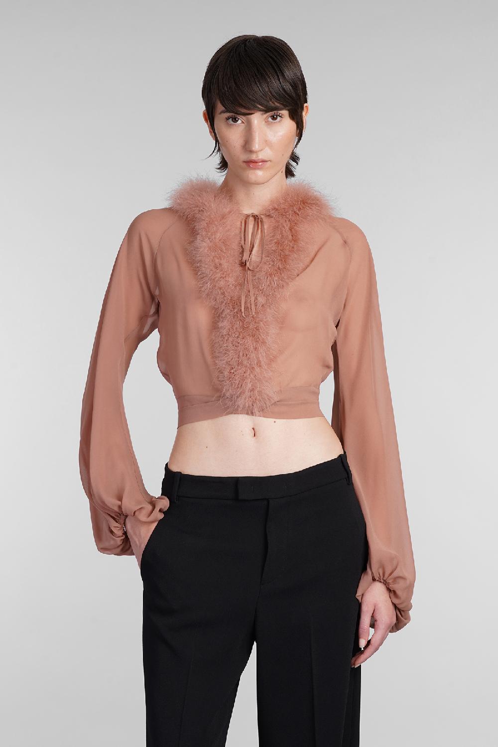 Deliberti Blumarine Blusa in seta rosa cod. 403548 - Deliberti The Luxury Shopping