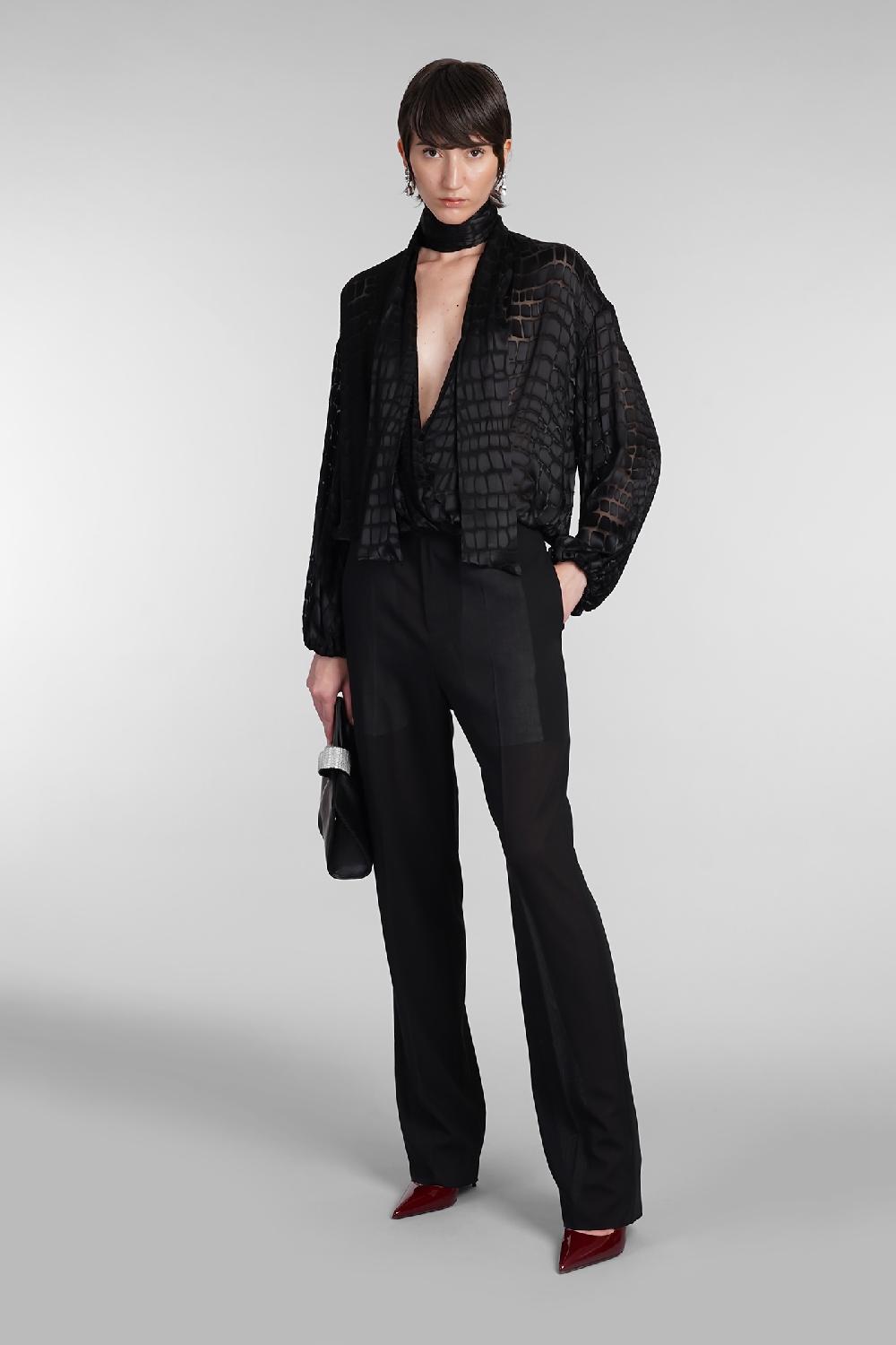 Deliberti Blumarine Blusa In Viscosa Nera Cod. 403539 - Deliberti The Luxury Shopping