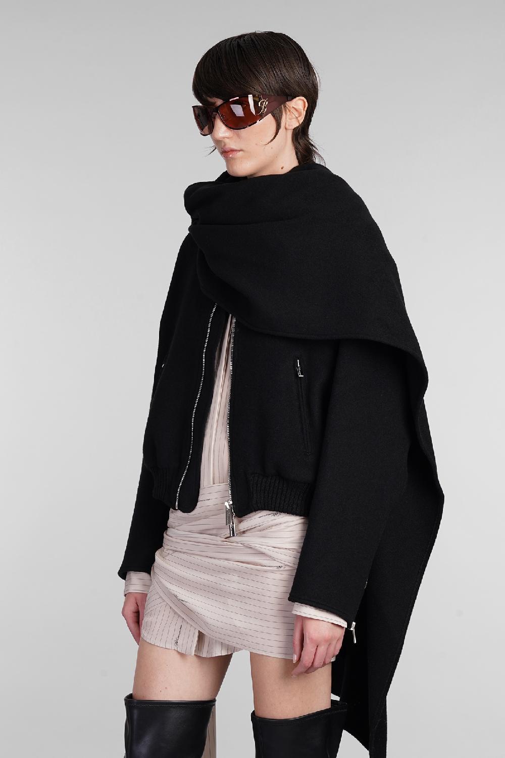 Deliberti Blumarine Bomber In Lana Nera Cod. 403544 - Deliberti The Luxury Shopping