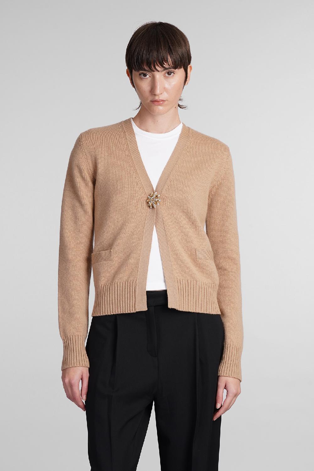 Deliberti Blumarine Cardigan in lana beige cod. 406615 - Deliberti The Luxury Shopping