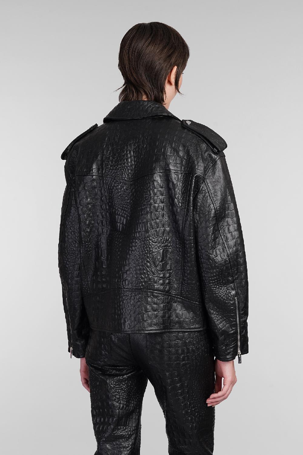 Deliberti Blumarine Giacca Biker In Pelle Nera Cod. 403541 - Deliberti The Luxury Shopping