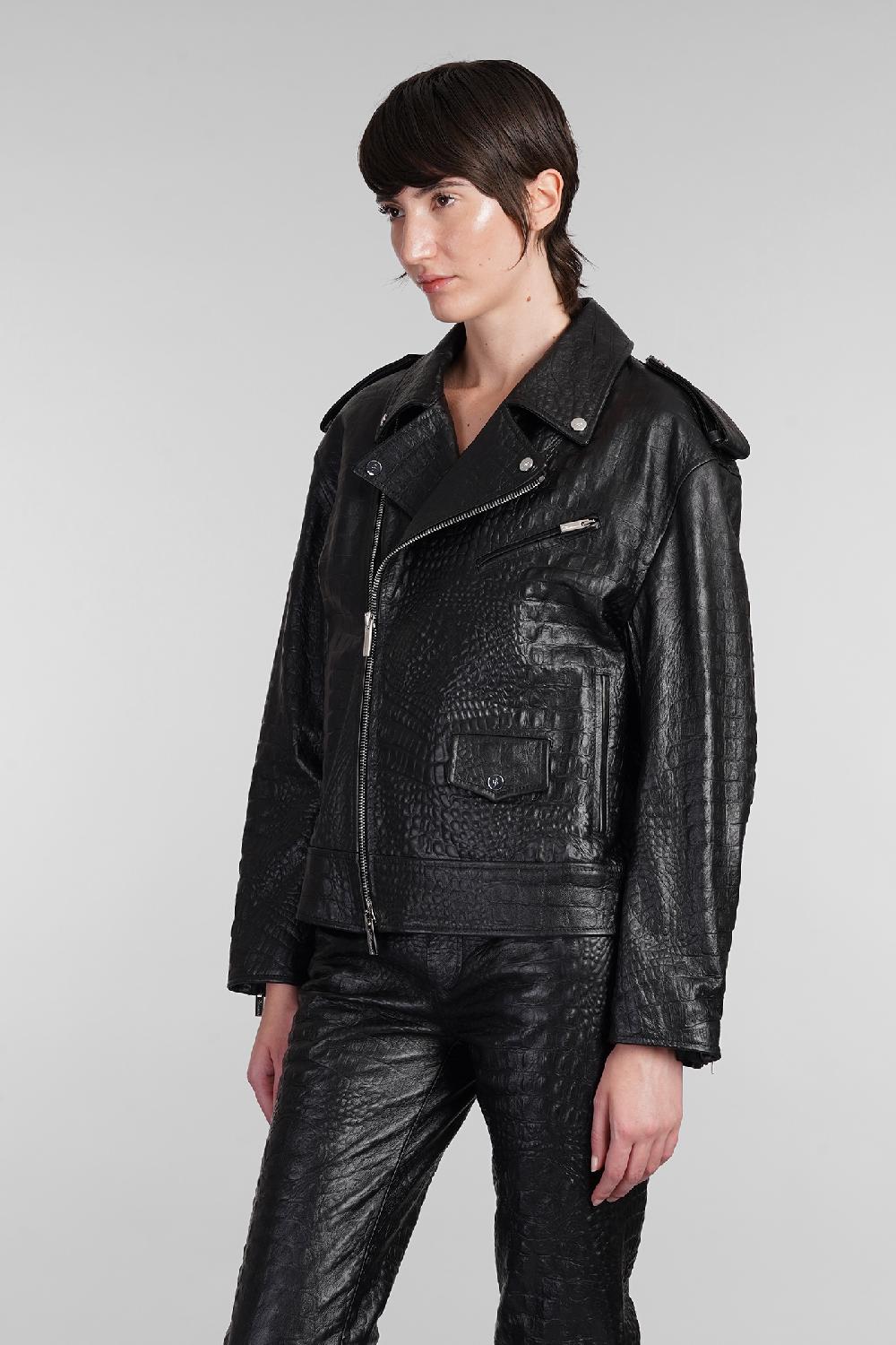 Deliberti Blumarine Giacca Biker In Pelle Nera Cod. 403541 - Deliberti The Luxury Shopping