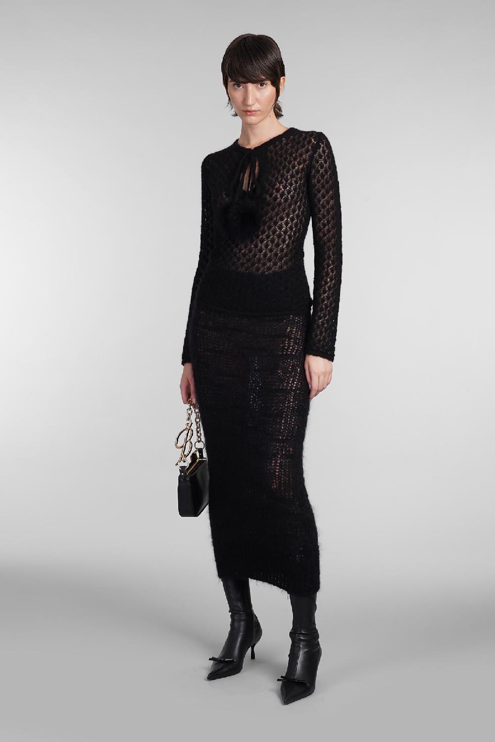 Deliberti Blumarine Gonna In Lana Nera Cod. 403550 - Deliberti The Luxury Shopping