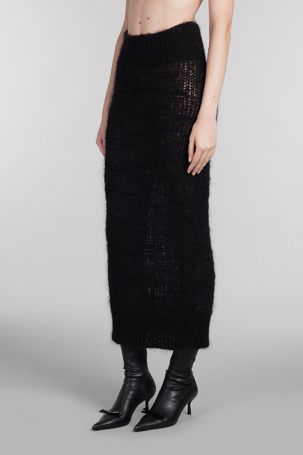 Deliberti Blumarine Gonna In Lana Nera Cod. 403550 - Deliberti The Luxury Shopping