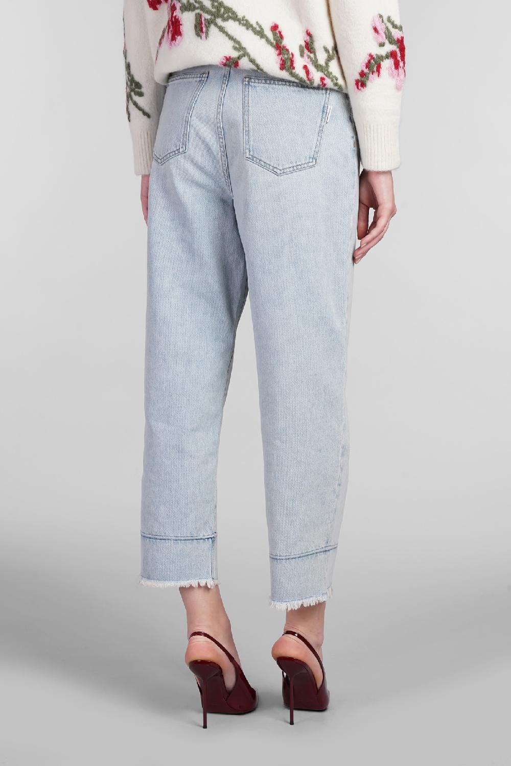 Deliberti Blumarine Jeans In Cotone Celeste Cod. 403551 - Deliberti The Luxury Shopping