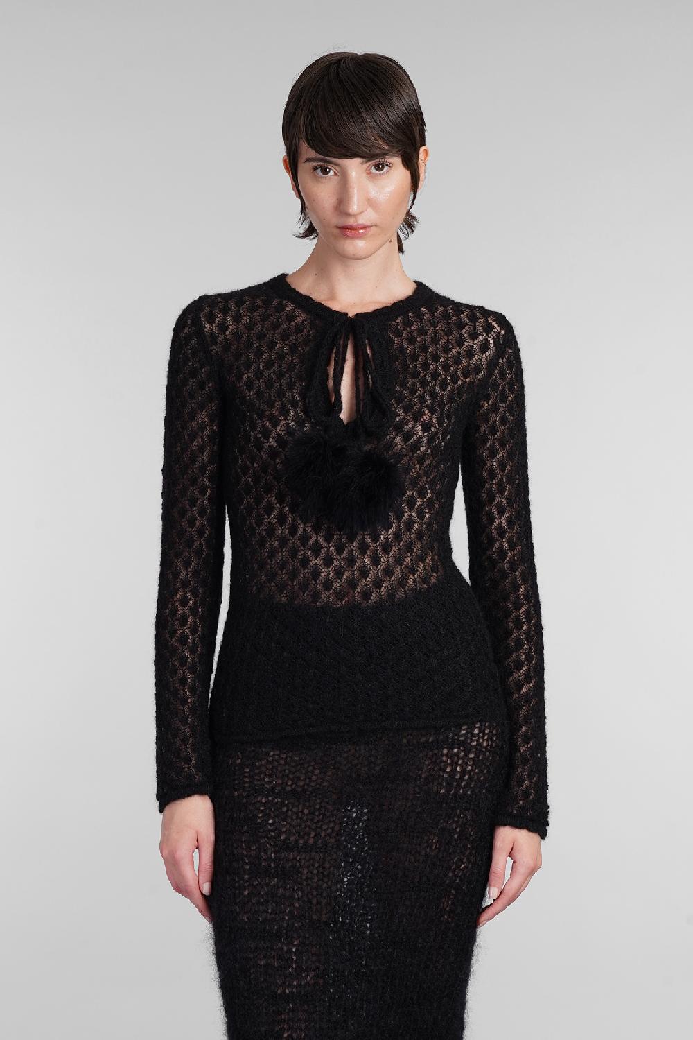 Deliberti Blumarine Maglia in poliammide nera cod. 403557 - Deliberti The Luxury Shopping