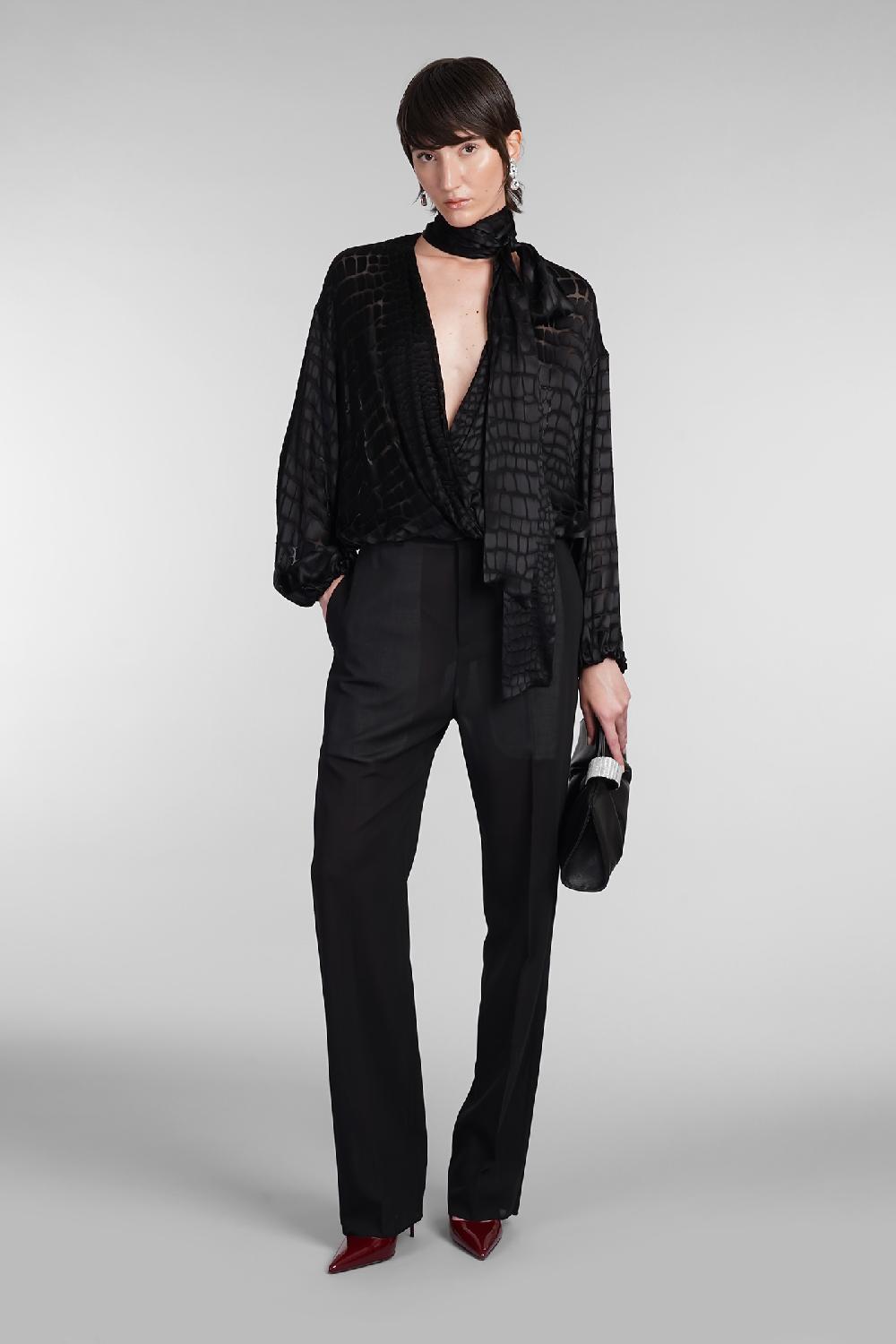 Deliberti Blumarine Pantalone In Lana Nera Cod. 403558 - Deliberti The Luxury Shopping