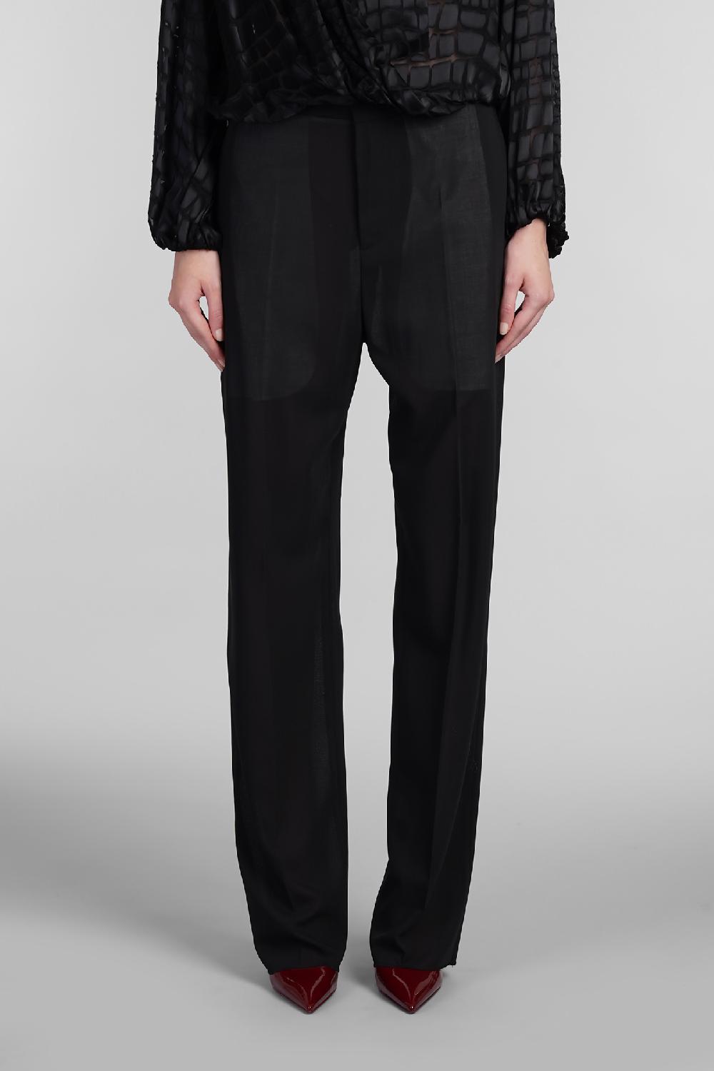 Deliberti Blumarine Pantalone in lana nera cod. 403558 - Deliberti The Luxury Shopping