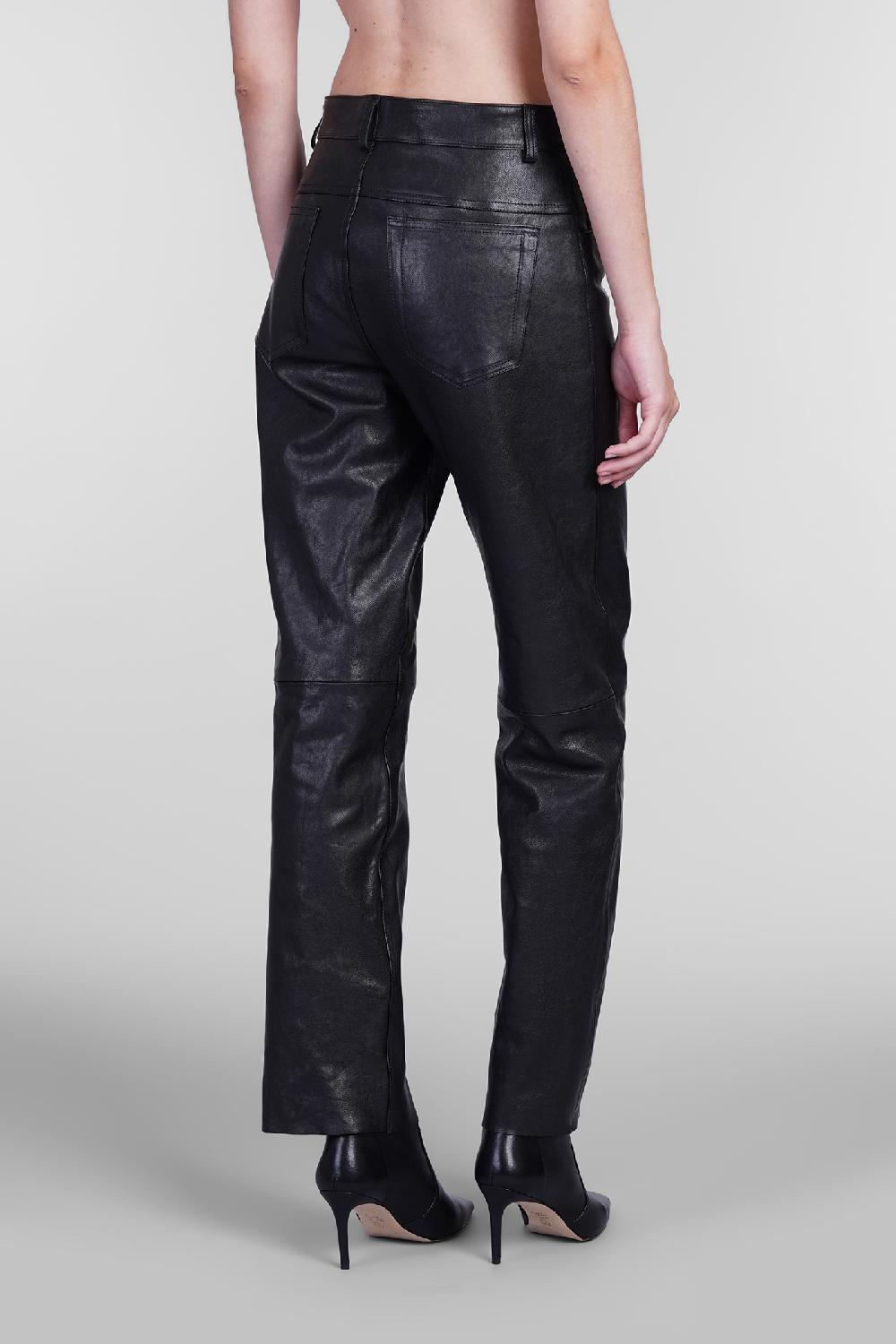 Deliberti Blumarine Pantalone In Pelle Nera Cod. 405284 - Deliberti The Luxury Shopping