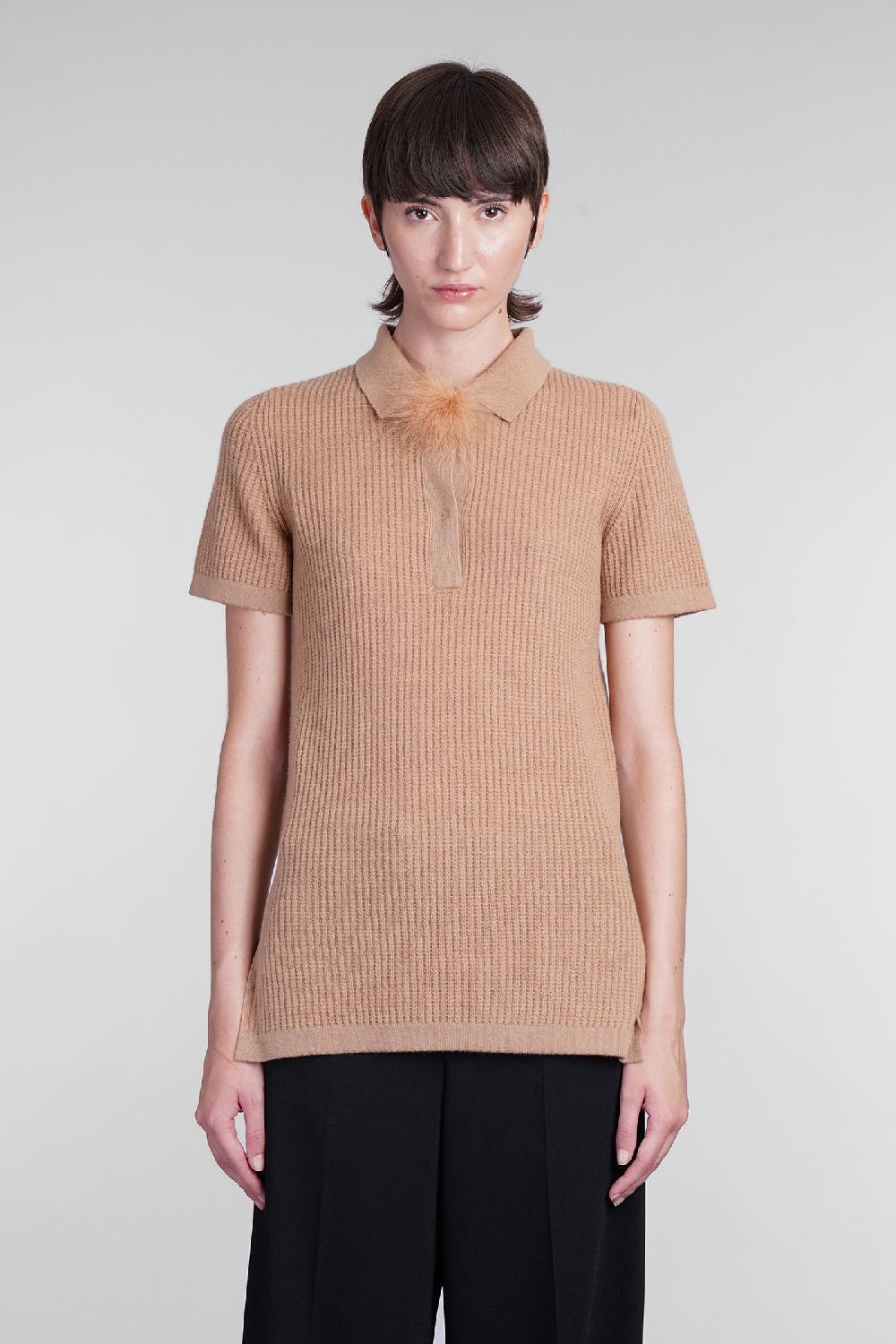 Deliberti Blumarine Polo in lana marrone cod. 403553 - Deliberti The Luxury Shopping