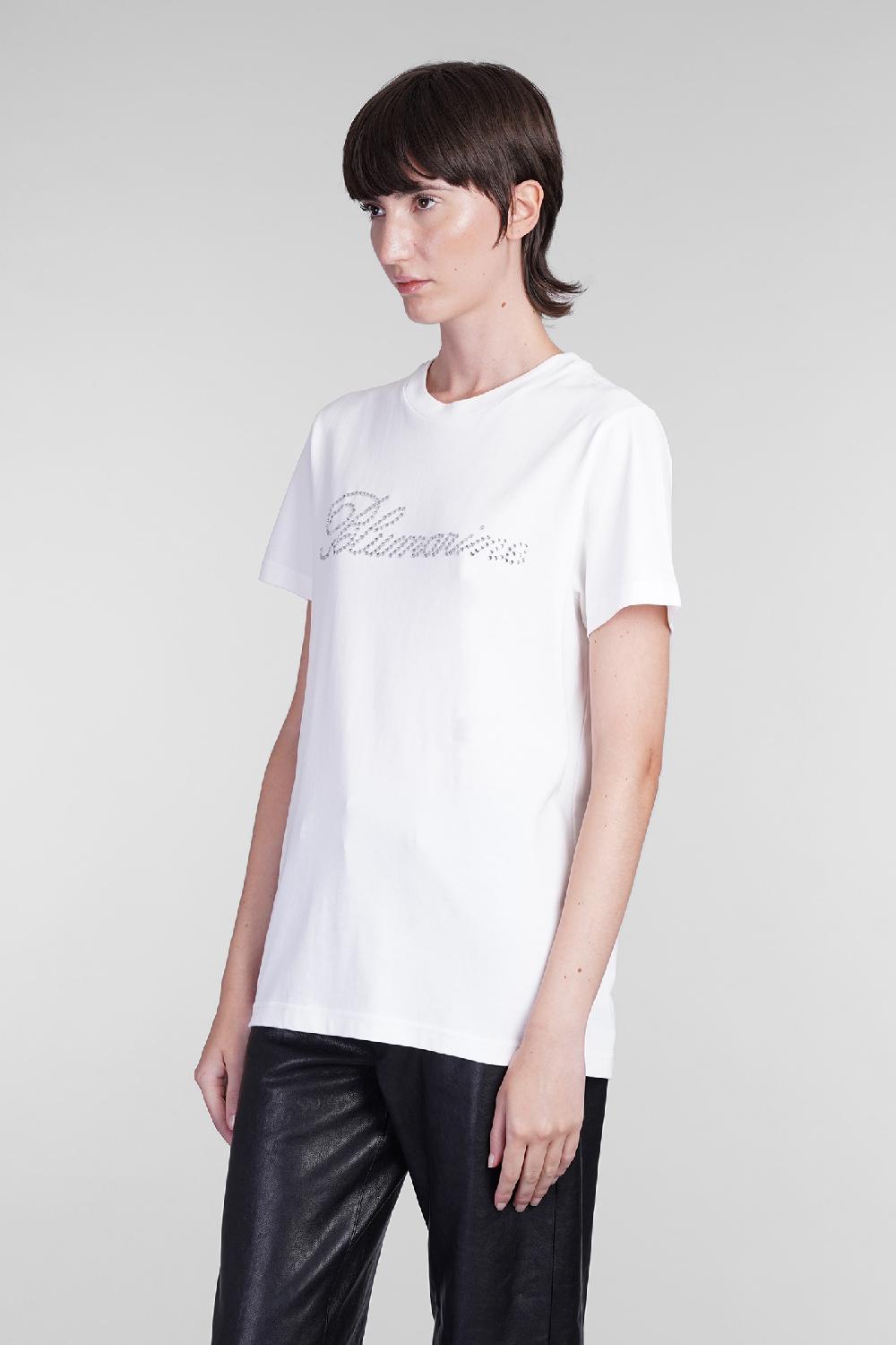 Deliberti Blumarine T-shirt In Cotone Bianco Cod. 403559 - Deliberti The Luxury Shopping