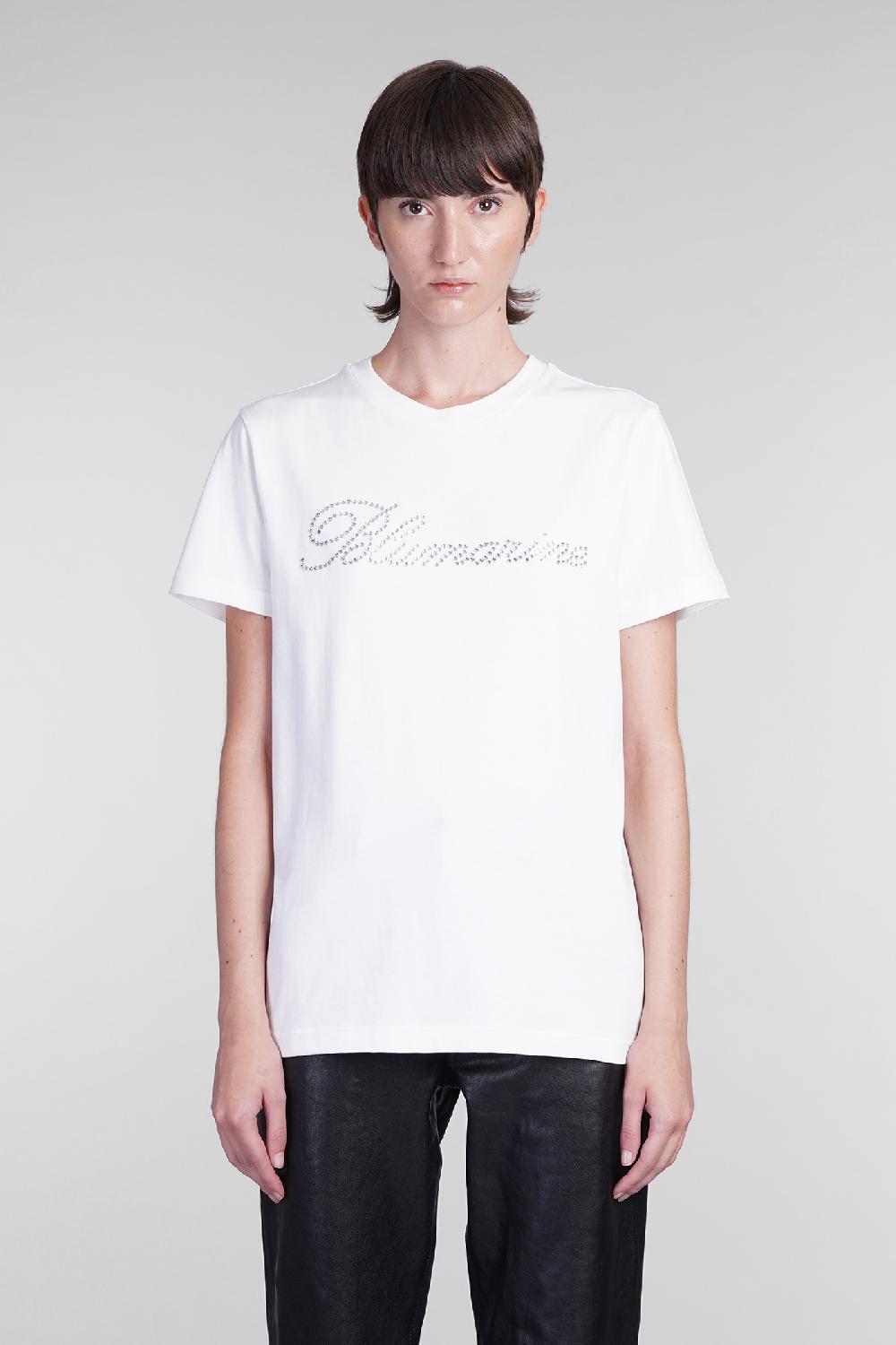 Deliberti Blumarine T-shirt in cotone bianco cod. 403559 - Deliberti The Luxury Shopping