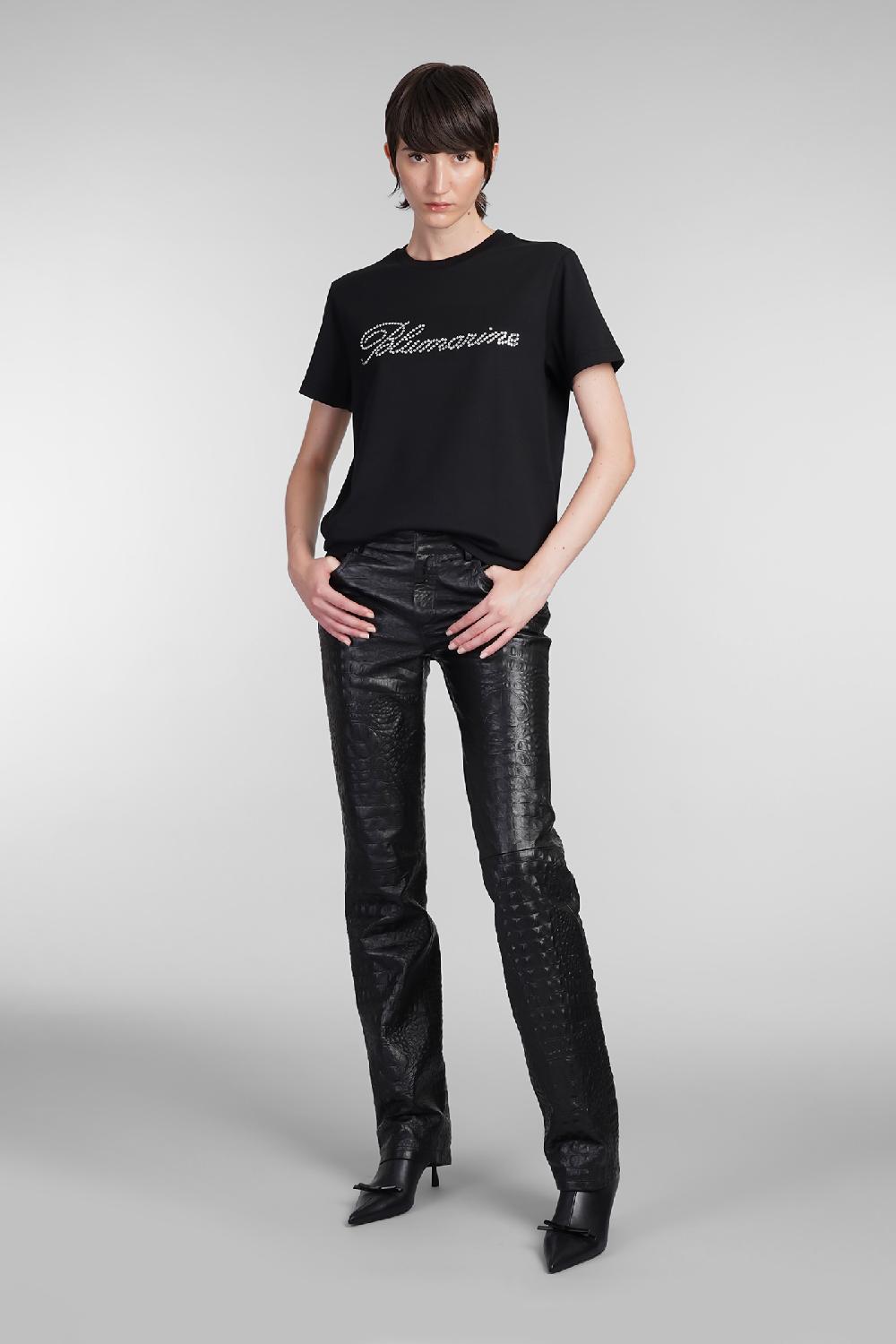 Deliberti Blumarine T-shirt In Cotone Nero Cod. 403560 - Deliberti The Luxury Shopping
