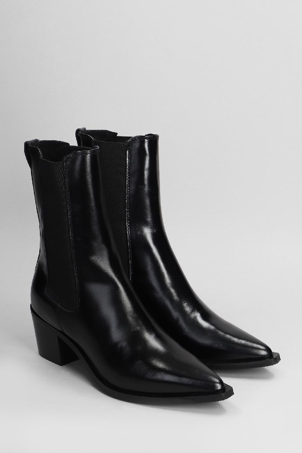 Deliberti Calvin Klein Tronchetti Tacco Alto In Pelle Nera Cod. 405025 - Deliberti The Luxury Shopping