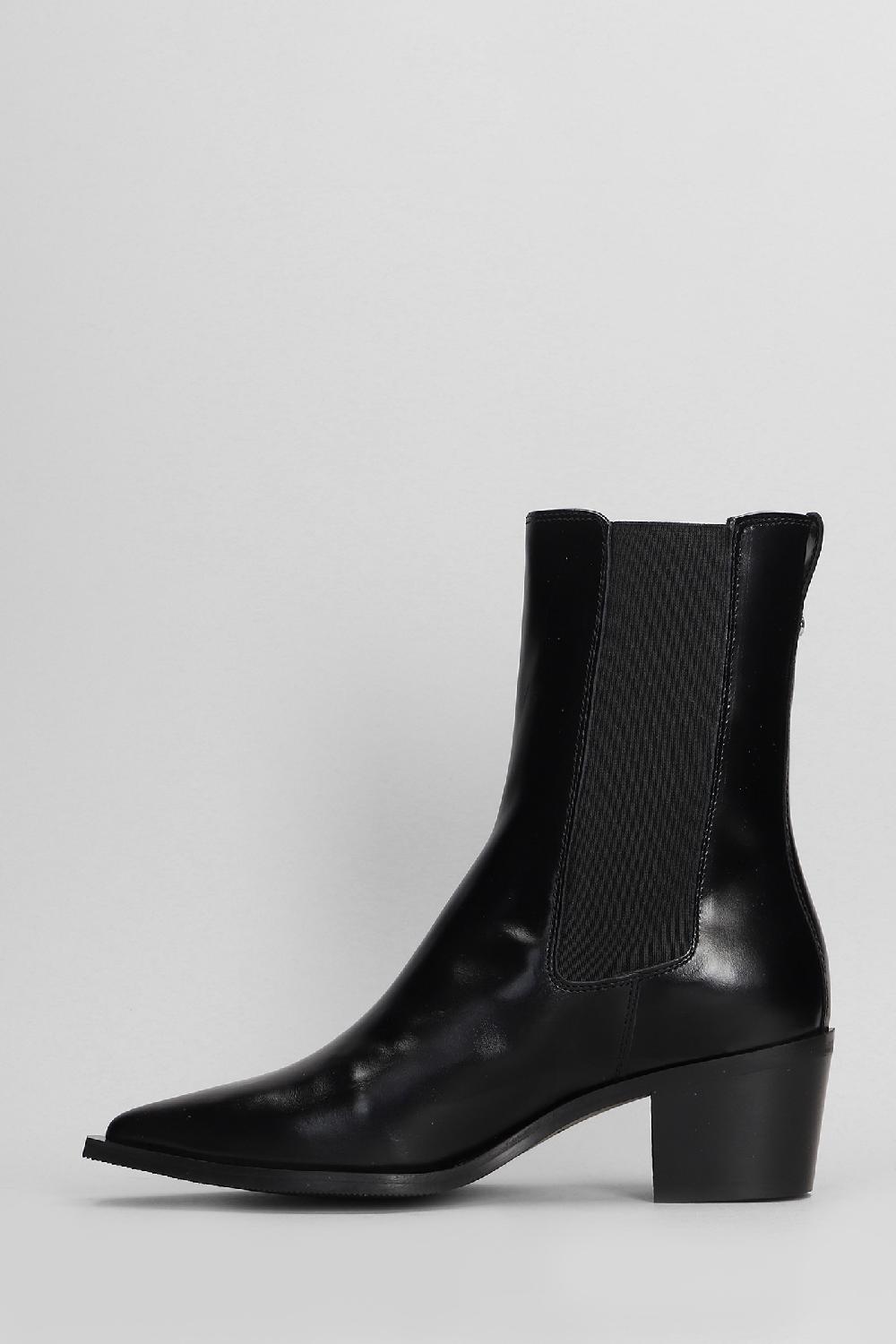 Deliberti Calvin Klein Tronchetti Tacco Alto In Pelle Nera Cod. 405025 - Deliberti The Luxury Shopping