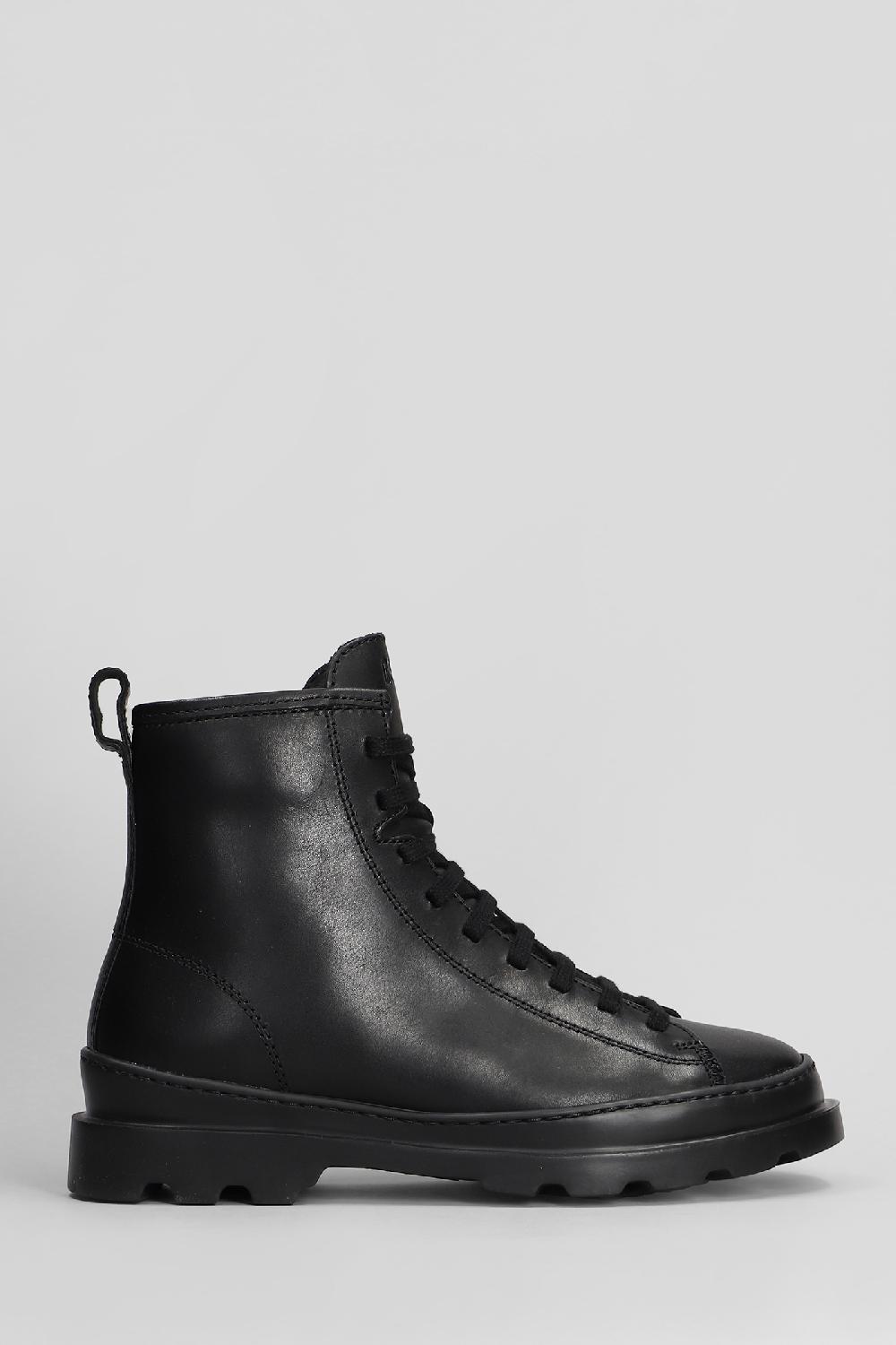Deliberti Camper Anfibi brutus in pelle nera cod. 410147 - Deliberti The Luxury Shopping