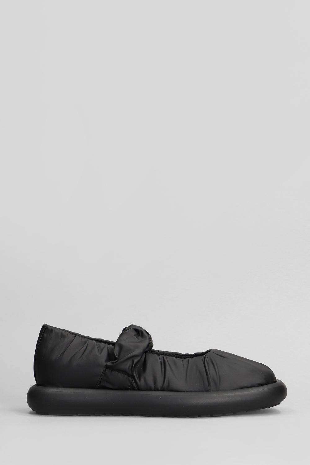 Deliberti Camper Ballerine onda in nylon nero cod. 410154 - Deliberti The Luxury Shopping