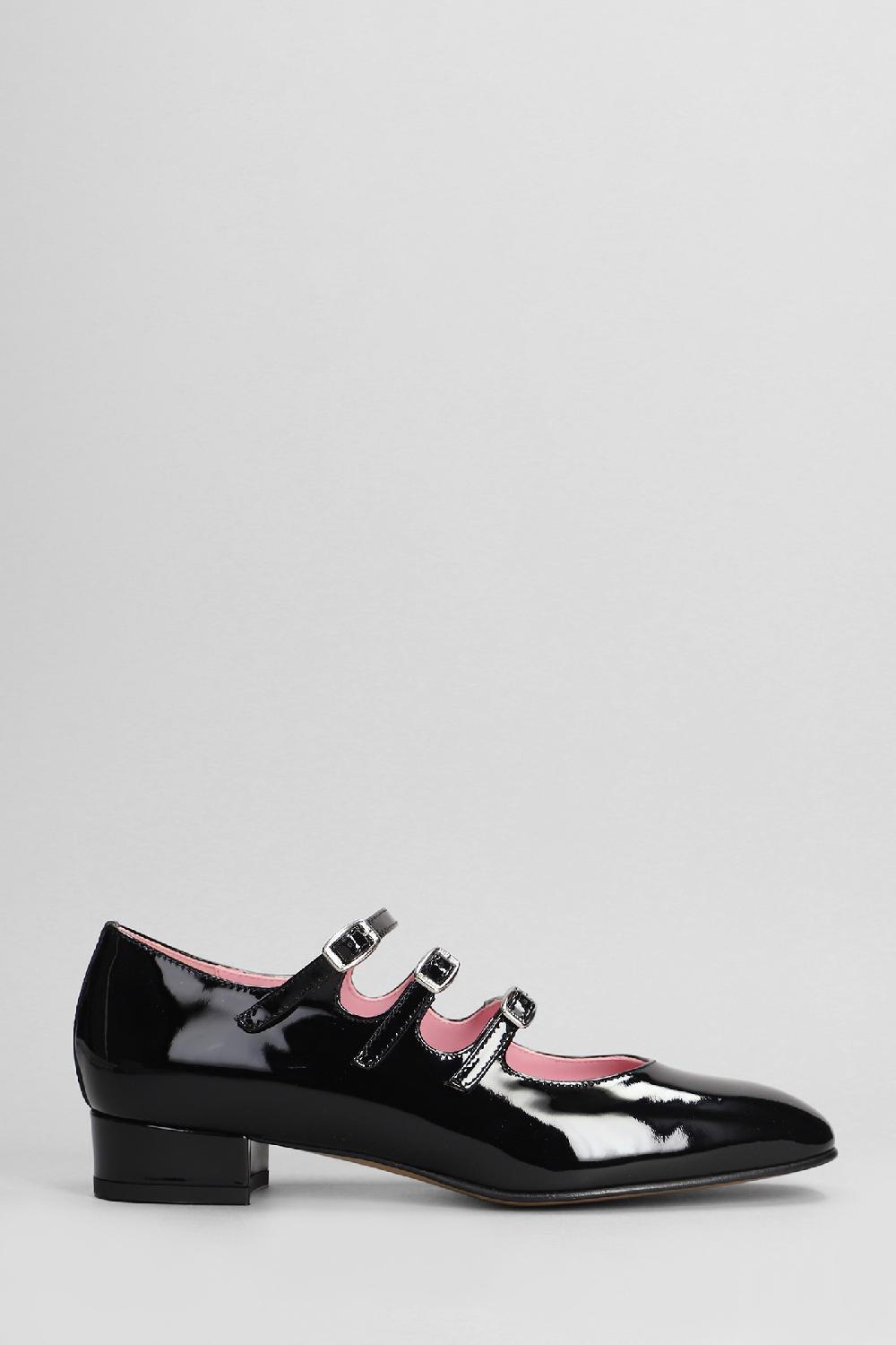 Deliberti Carel Ballerine ariana in vernice nera cod. 403887 - Deliberti The Luxury Shopping