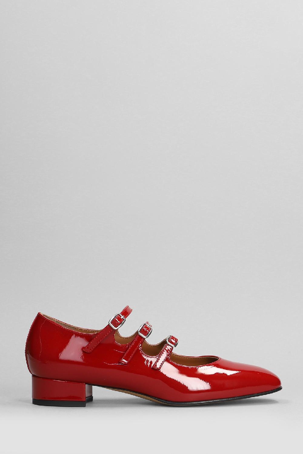 Deliberti Carel Ballerine ariana in vernice rossa cod. 400987 - Deliberti The Luxury Shopping