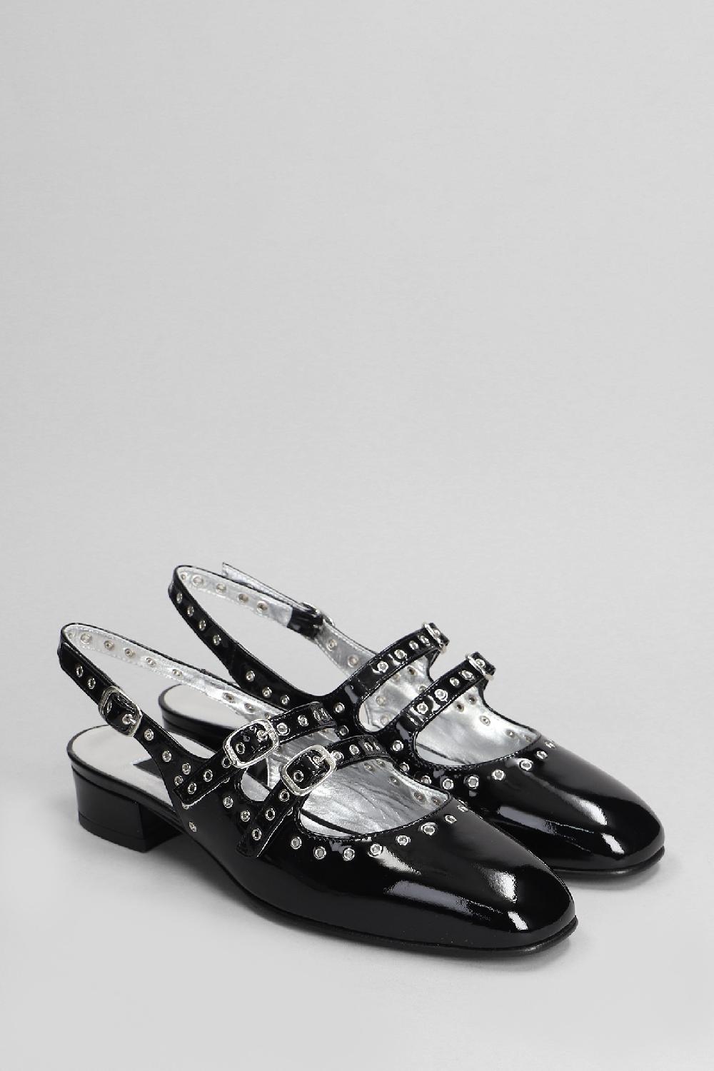 Deliberti Carel Ballerine Queen In Pelle Nera Cod. 403885 - Deliberti The Luxury Shopping