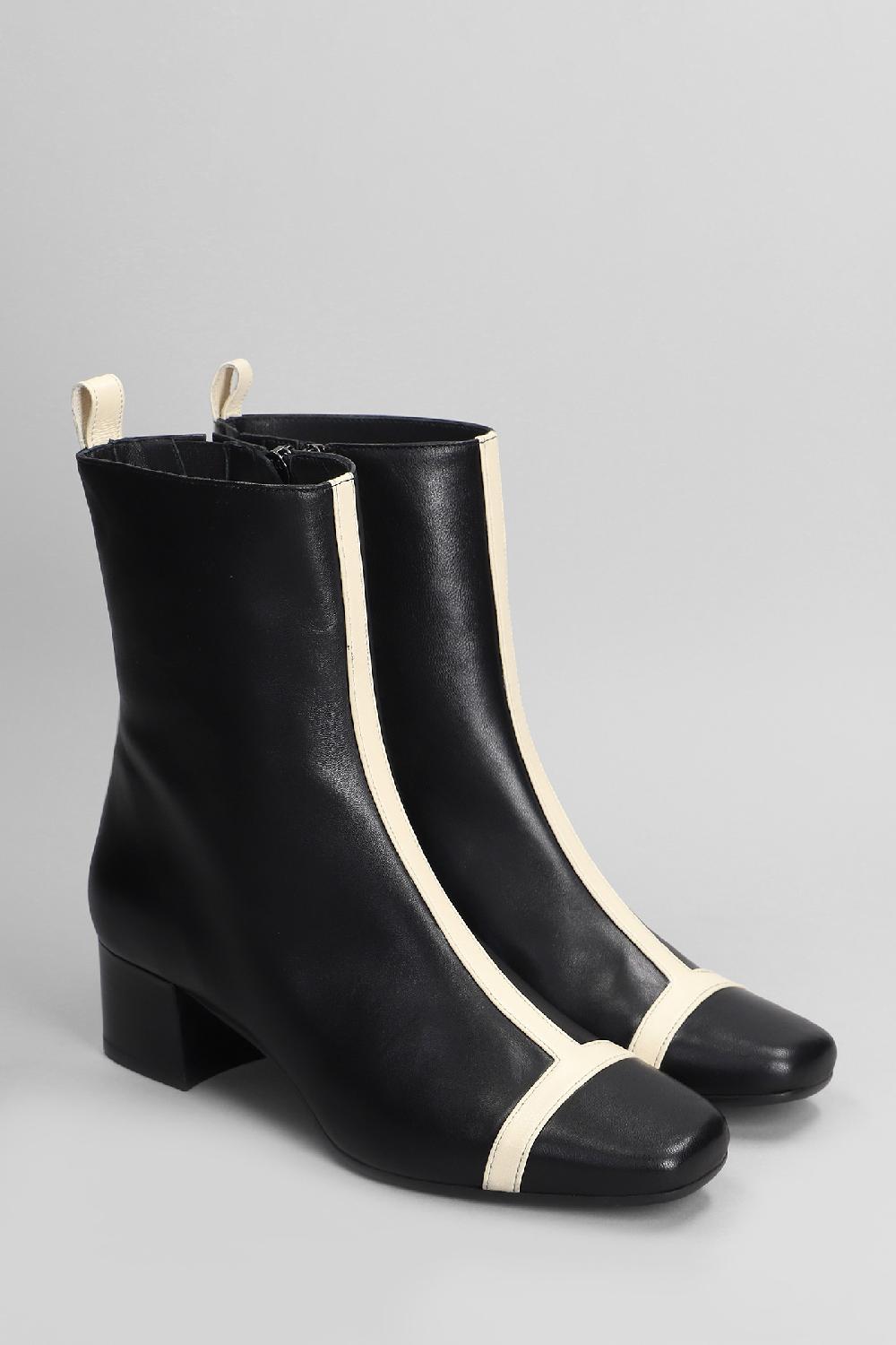 Deliberti Carel Tronchetti Tacco Alto Audrey In Pelle Nera Cod. 403889 - Deliberti The Luxury Shopping