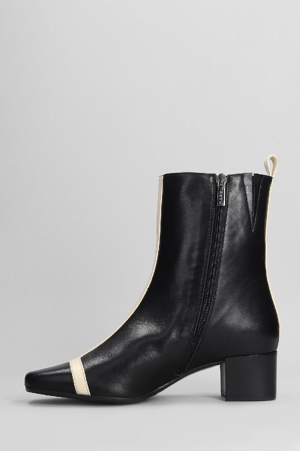 Deliberti Carel Tronchetti Tacco Alto Audrey In Pelle Nera Cod. 403889 - Deliberti The Luxury Shopping