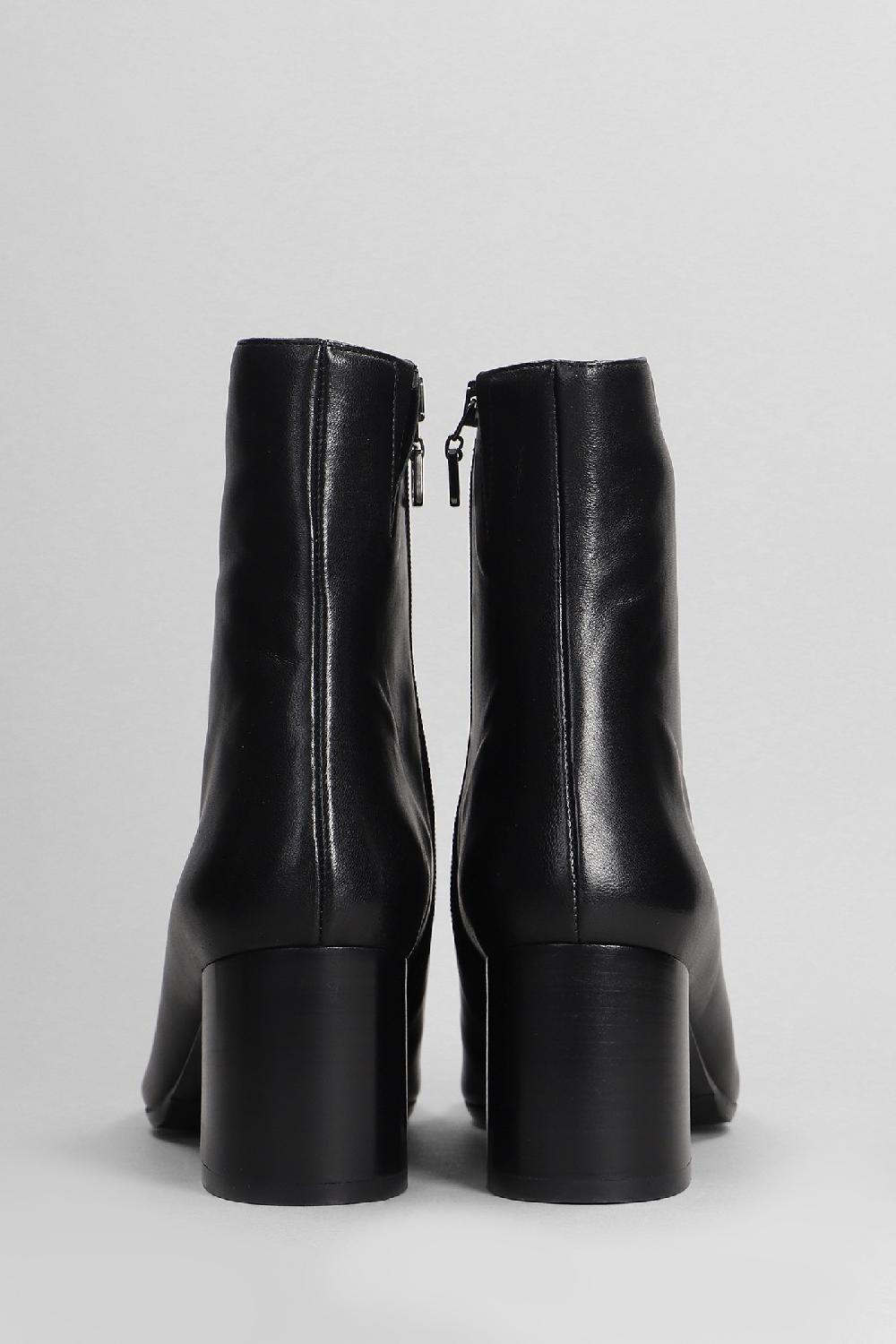 Deliberti Carel Tronchetti Tacco Alto Esprit In Pelle Nera Cod. 403882 - Deliberti The Luxury Shopping