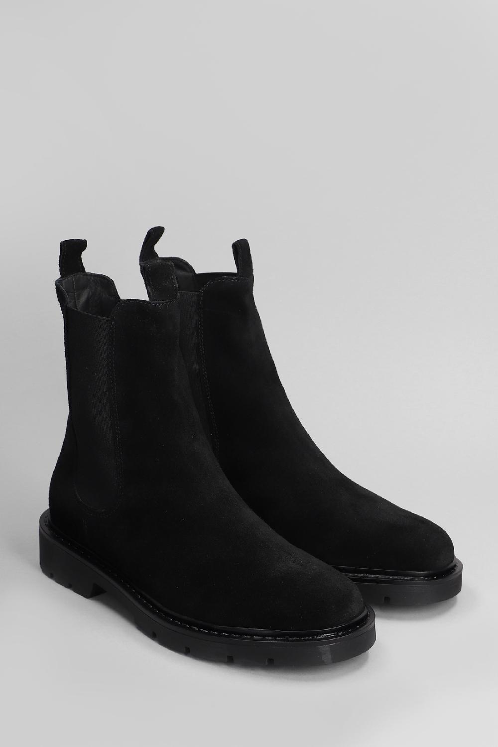 Deliberti Carmens Anfibi Brit Beat In Camoscio Nero Cod. 405795 - Deliberti The Luxury Shopping