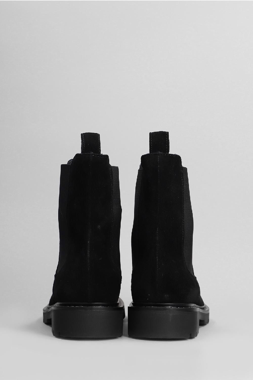 Deliberti Carmens Anfibi Brit Beat In Camoscio Nero Cod. 405795 - Deliberti The Luxury Shopping