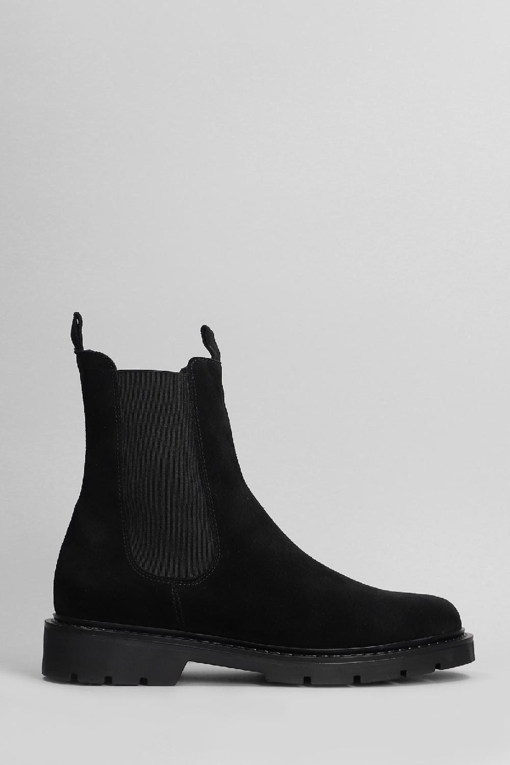 Deliberti Carmens Anfibi brit beat in camoscio nero cod. 405795 - Deliberti The Luxury Shopping