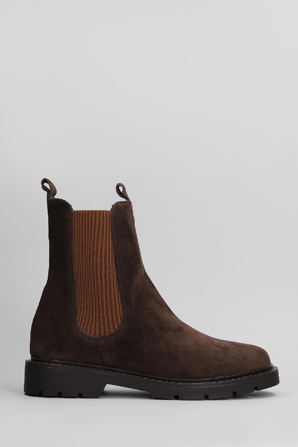 Deliberti Carmens Anfibi brit beat in camoscio testa di moro cod. 405796 - Deliberti The Luxury Shopping