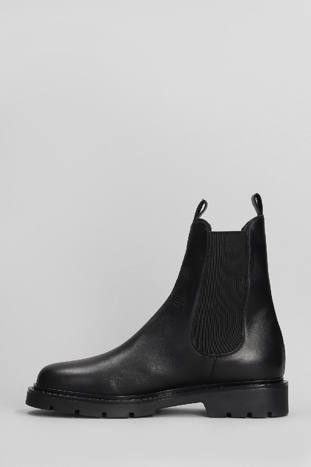 Deliberti Carmens Anfibi Brit Beat In Pelle Nera Cod. 405794 - Deliberti The Luxury Shopping