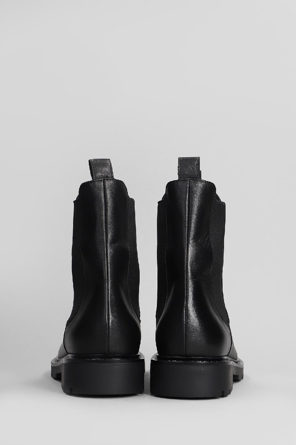 Deliberti Carmens Anfibi Brit Beat In Pelle Nera Cod. 405794 - Deliberti The Luxury Shopping
