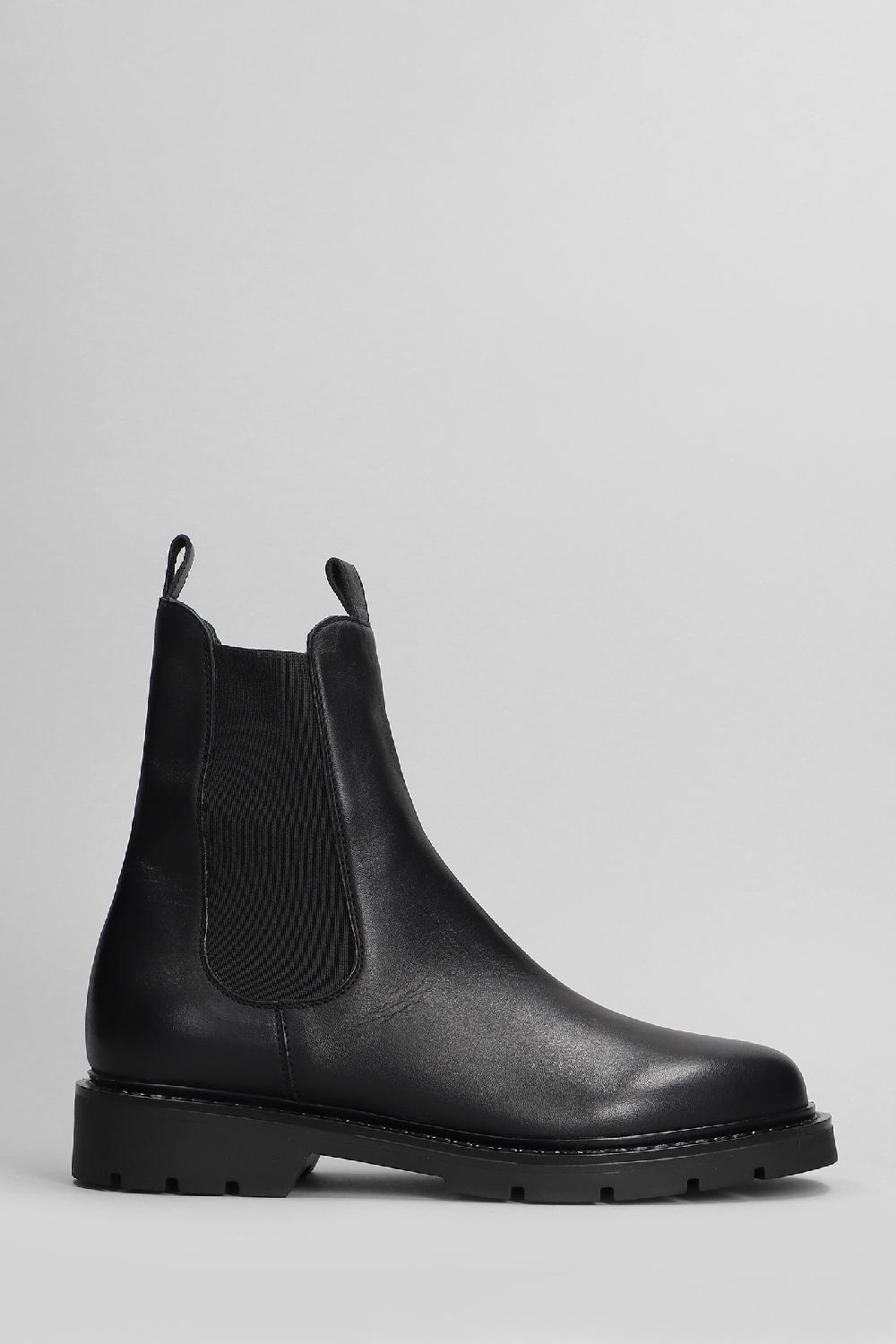 Deliberti Carmens Anfibi brit beat in pelle nera cod. 405794 - Deliberti The Luxury Shopping
