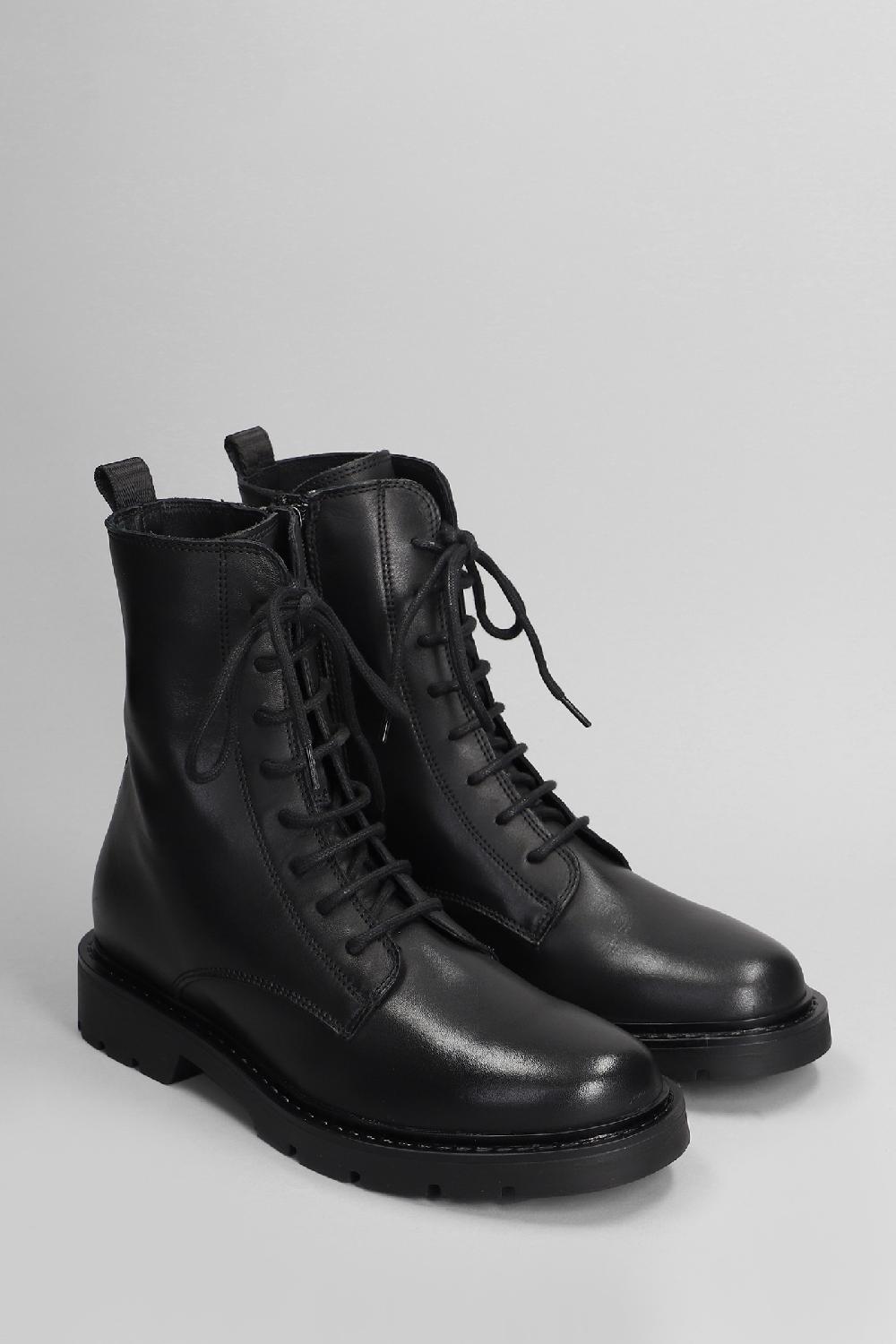 Deliberti Carmens Anfibi Brit Daily In Pelle Nera Cod. 405797 - Deliberti The Luxury Shopping