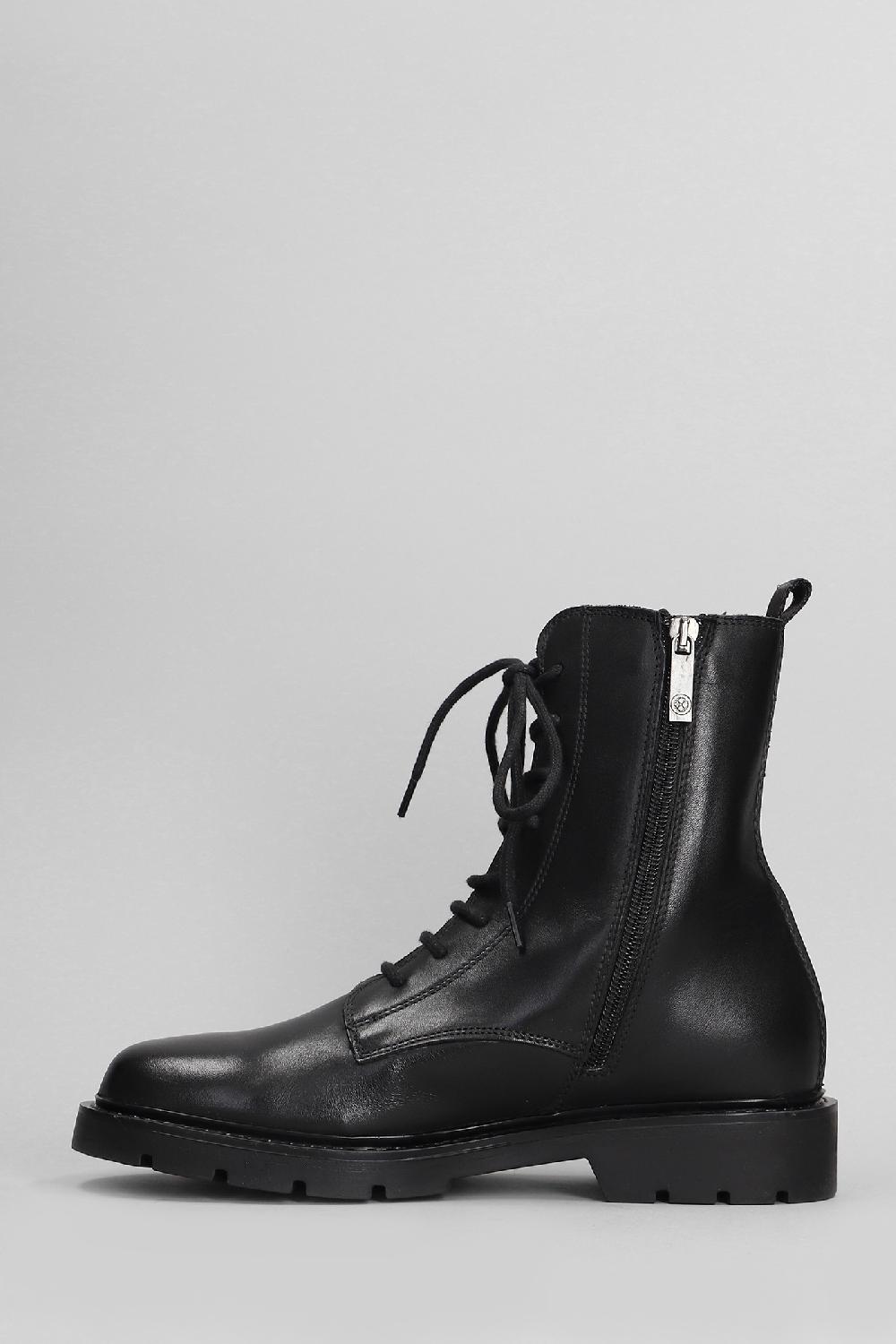 Deliberti Carmens Anfibi Brit Daily In Pelle Nera Cod. 405797 - Deliberti The Luxury Shopping
