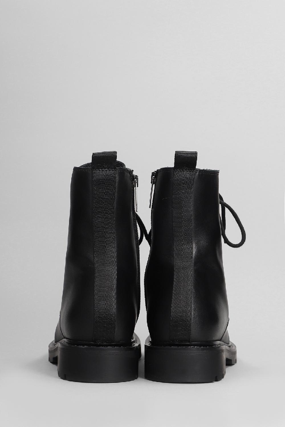 Deliberti Carmens Anfibi Brit Daily In Pelle Nera Cod. 405797 - Deliberti The Luxury Shopping