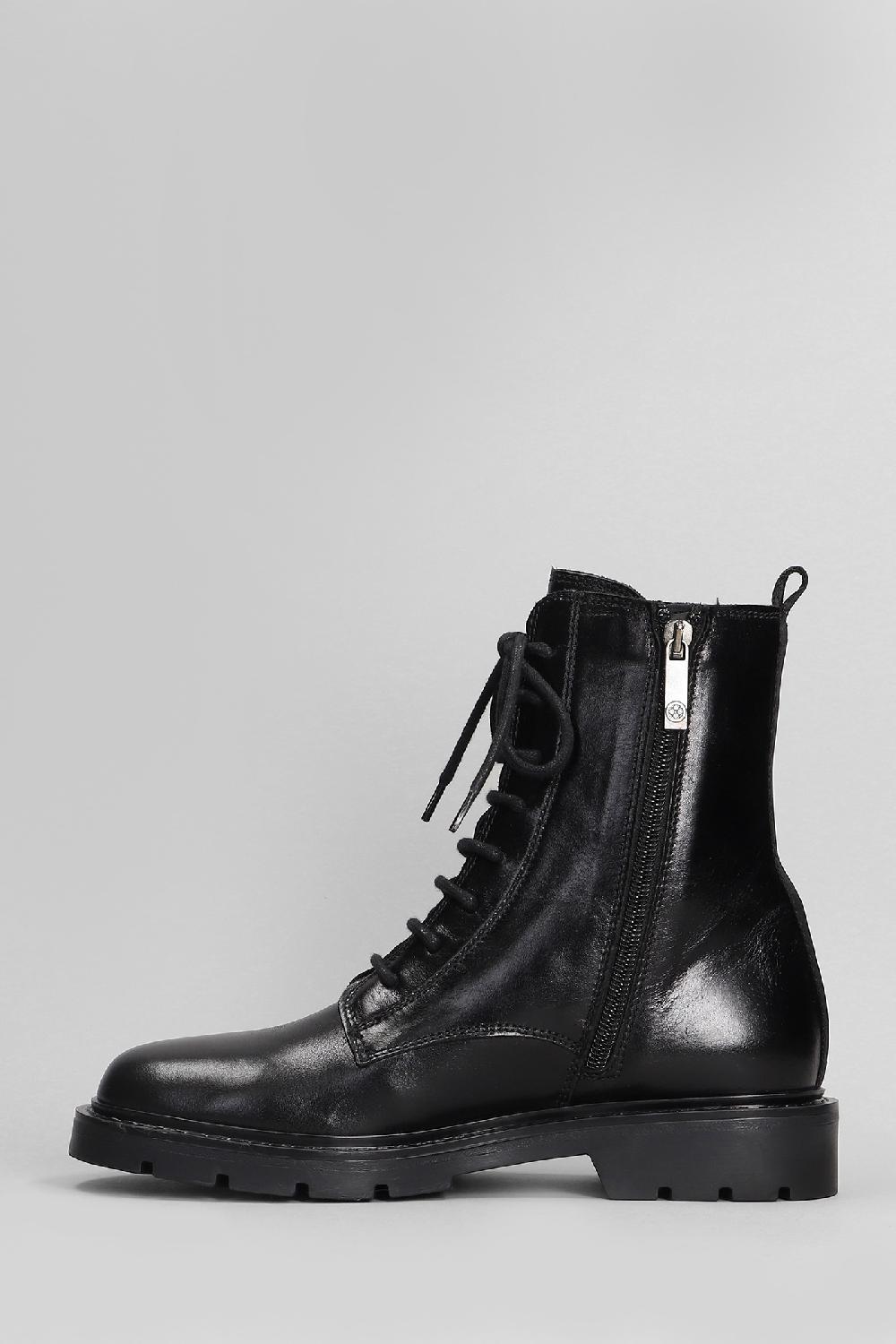 Deliberti Carmens Anfibi Brit Daily In Pelle Nera Cod. 405798 - Deliberti The Luxury Shopping