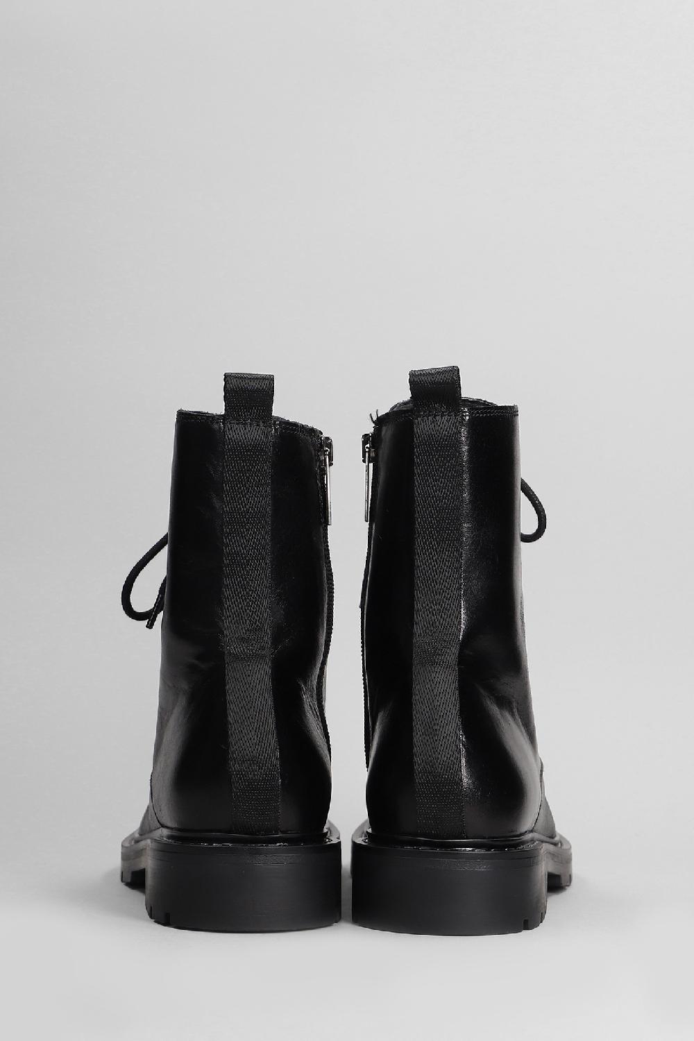 Deliberti Carmens Anfibi Brit Daily In Pelle Nera Cod. 405798 - Deliberti The Luxury Shopping