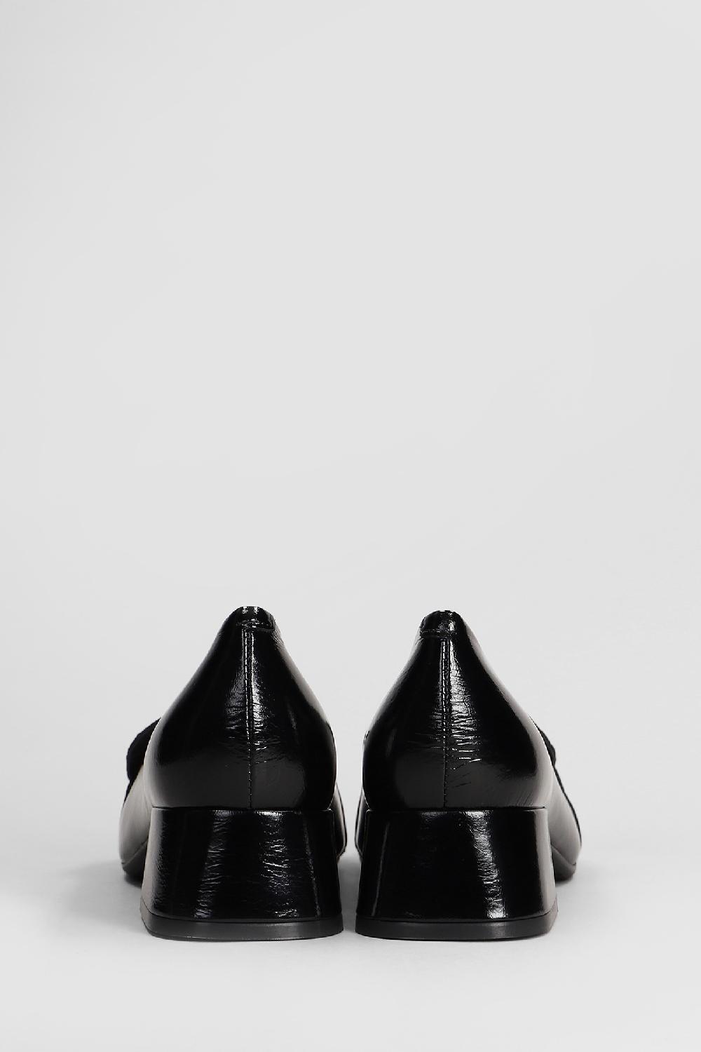 Deliberti Carmens Decollete Rose Stud In Vernice Nera Cod. 407135 - Deliberti The Luxury Shopping