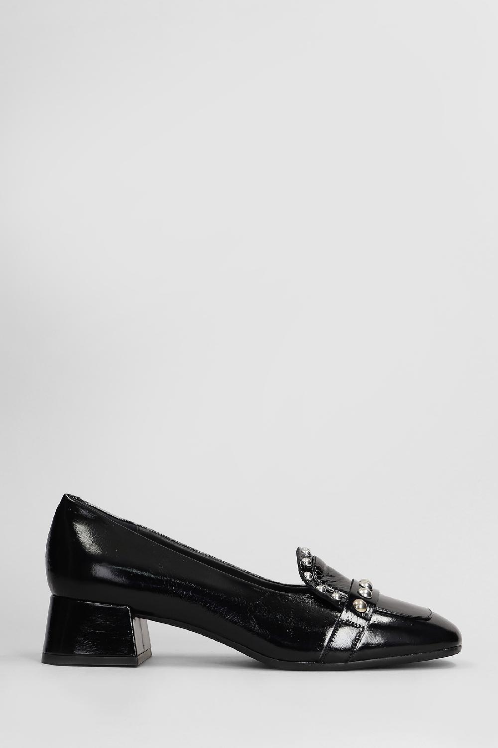 Deliberti Carmens Decollete rose stud in vernice nera cod. 407135 - Deliberti The Luxury Shopping