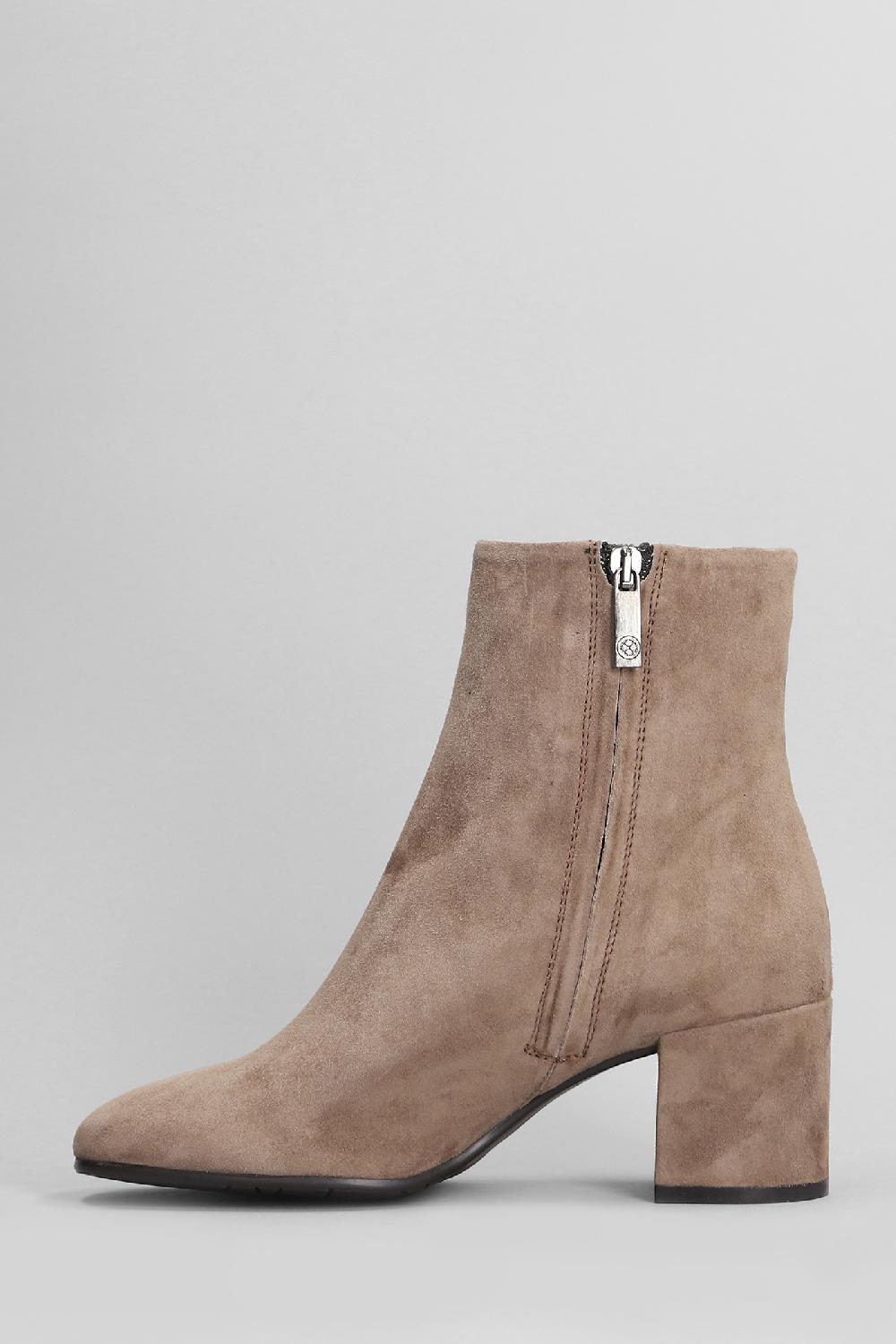Deliberti Carmens Tronchetti Tacco Alto Amber Daily In Camoscio Taupe Cod. 405803 - Deliberti The Luxury Shopping