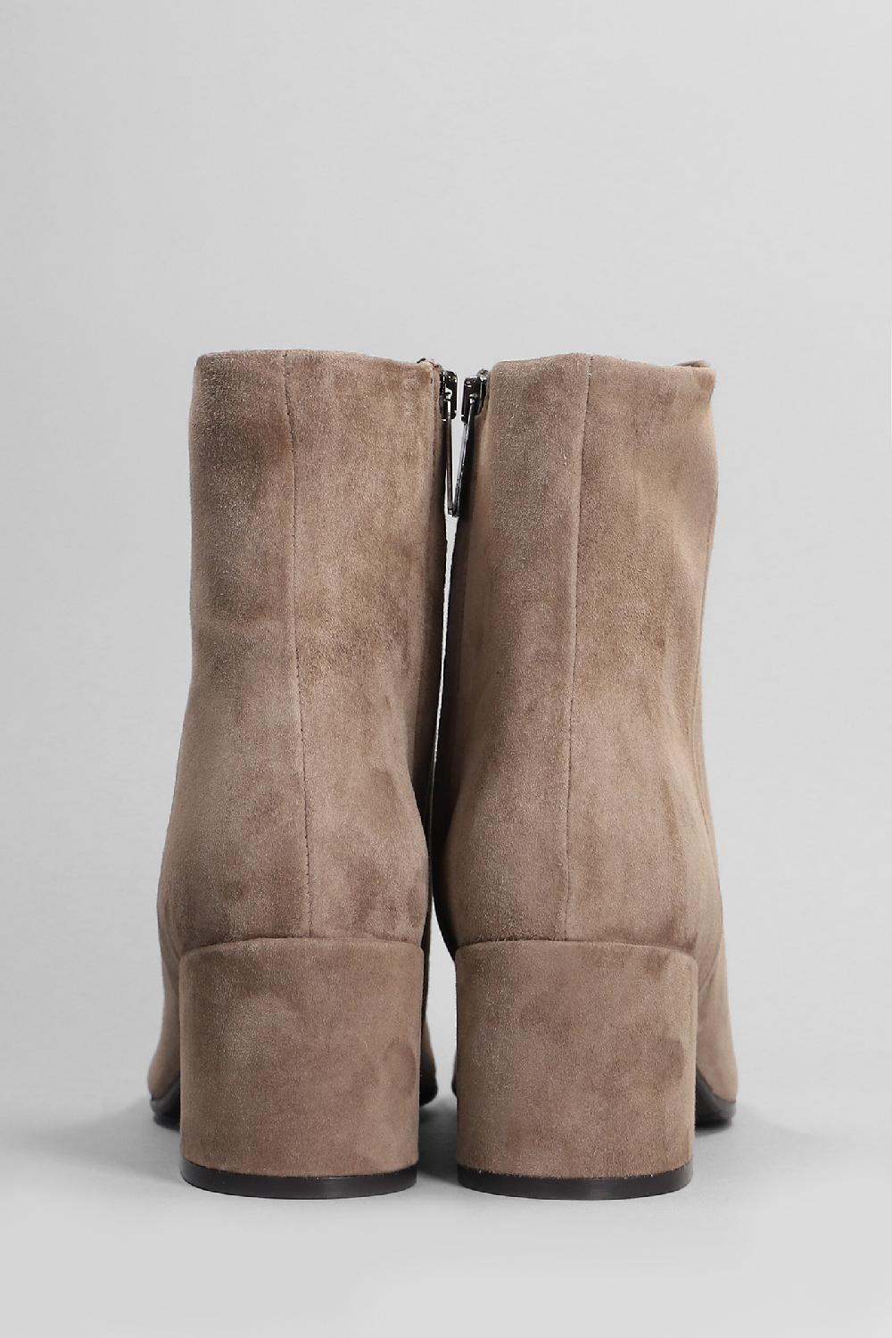 Deliberti Carmens Tronchetti Tacco Alto Amber Daily In Camoscio Taupe Cod. 405803 - Deliberti The Luxury Shopping