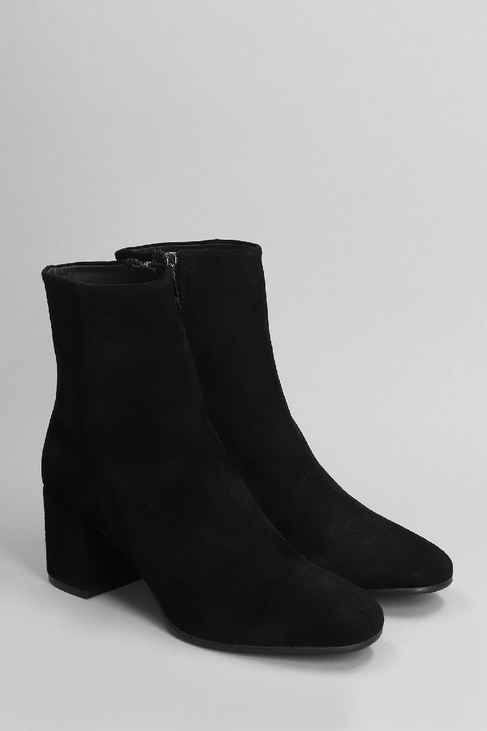 Deliberti Carmens Tronchetti Tacco Alto Amber Daily In Camoscio Nero Cod. 405801 - Deliberti The Luxury Shopping