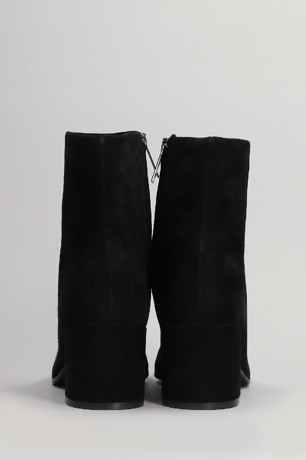 Deliberti Carmens Tronchetti Tacco Alto Amber Daily In Camoscio Nero Cod. 405801 - Deliberti The Luxury Shopping